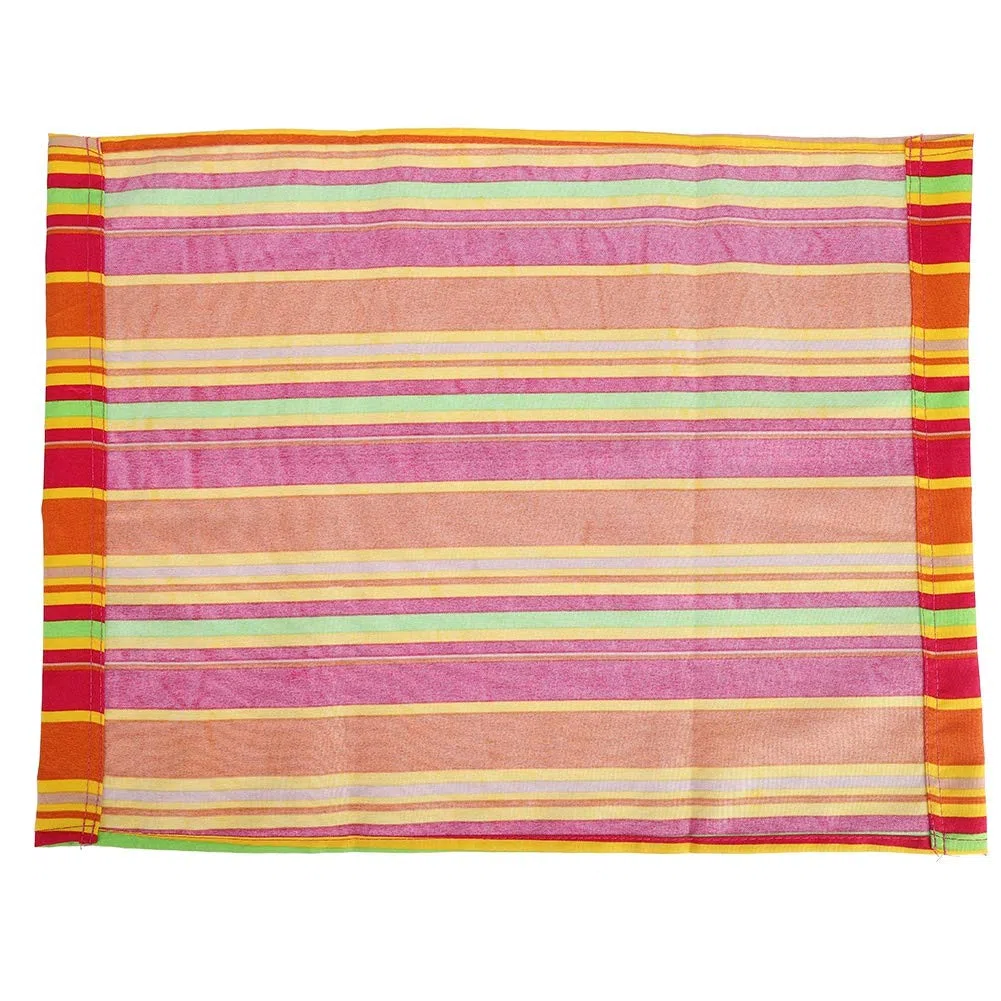 Lienzo de Repuesto para Silla de Director, Silla de Director a Rayas con Palo de Madera, Funda de Asiento Resistente al Agua para Silla de Director en casa (Colorido)