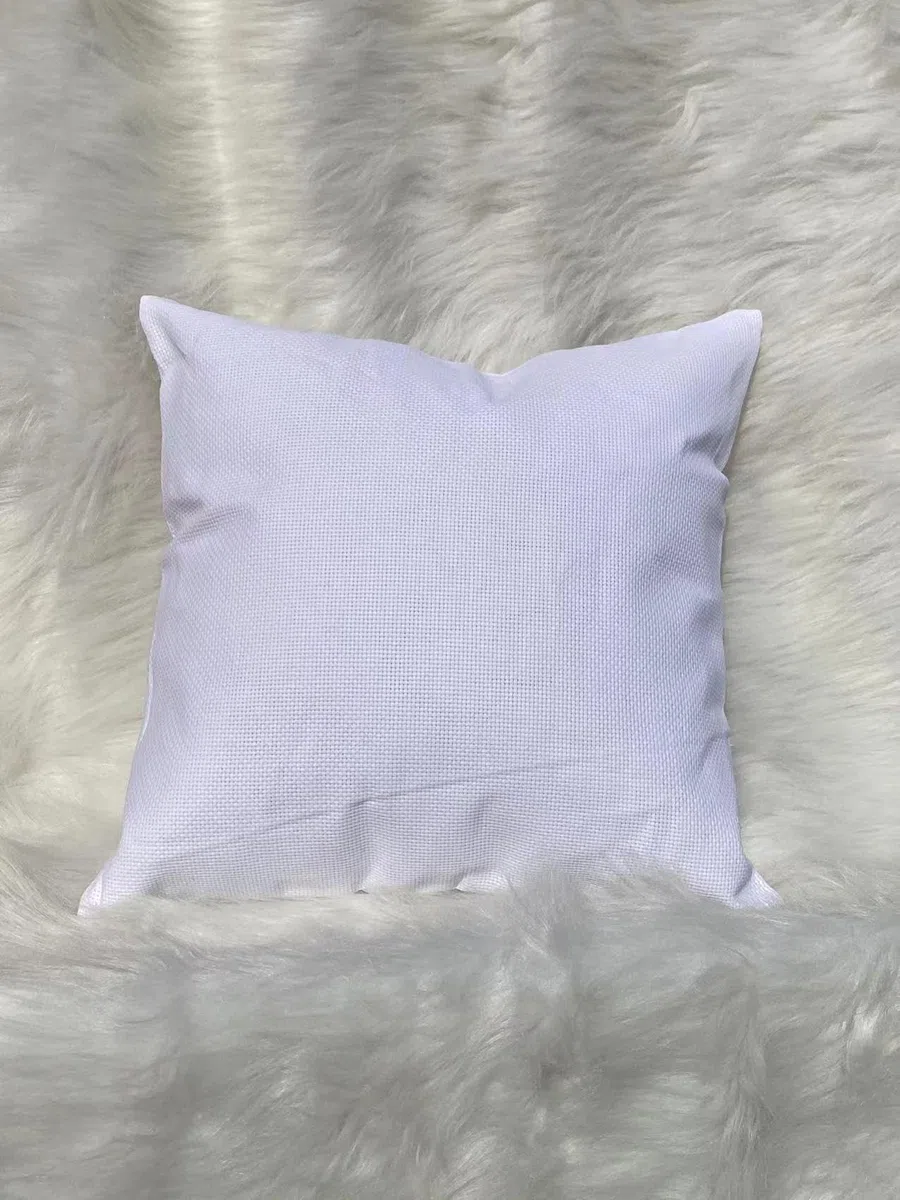 Funda de cojín de punto de cruz en blanco, punto de cruz, tela Aida de 11 puntos, 40 cm x 40 cm
