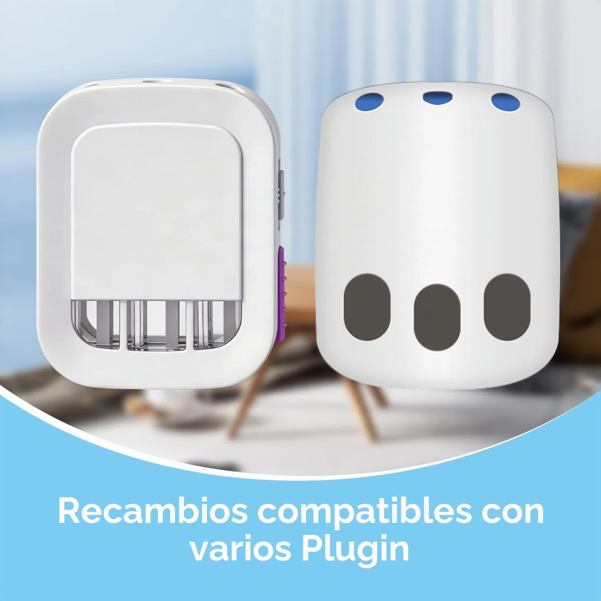 Ambipur 3VOLUTION Recarga Ambientador 160 ml 8 recambios Primavera Lino Algodón Océano Frambuesa Jazmín Frutos Rojos