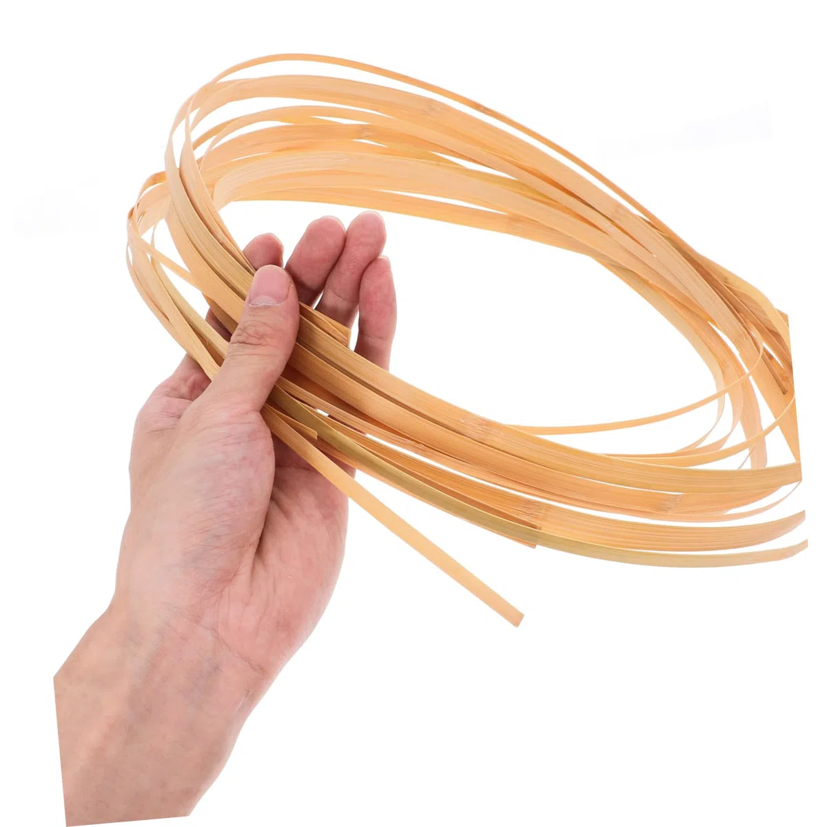 OFFIGAM 4 Rollos de Tiras de Madera Beige Flexibles y Fáciles de Moldear para Decoración Rústica de Bodas y Manualidades Artesanales