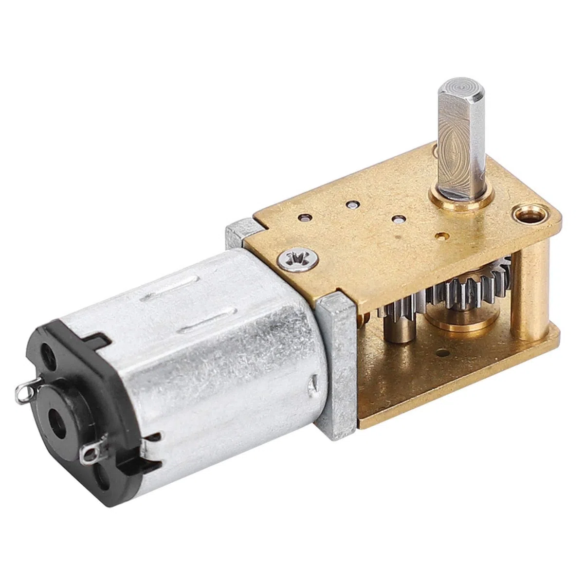Mini Micro Motor de Engranajes de Metal N20 DC12V Reducción de Velocidad CW/CCW Micro Motor Mini Caja de Engranajes Motor de reducción de Velocidad de Alto par para Coche RC Robot Modelo(DC12v27RPM)