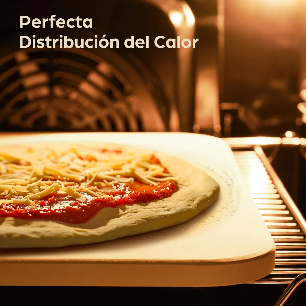 Praknu Piedra para Pizza Horno Rectangular 38x30cm - Piedra Refractaria para Parrilla y Barbacoa de Gas - Para una Masa Crujiente