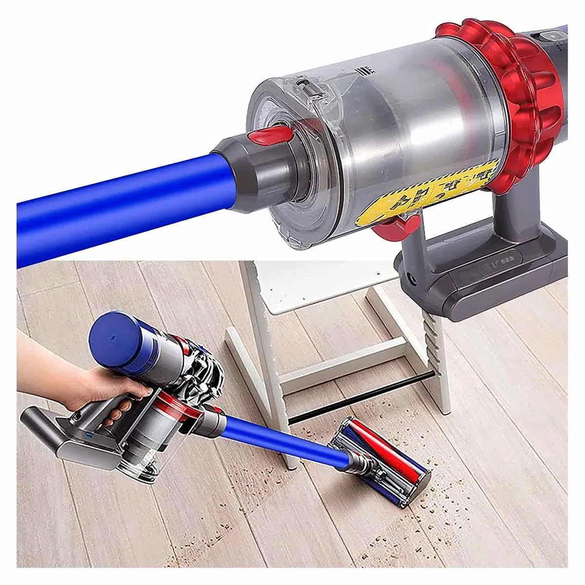 Recamania Tubo de Extensión de 73 cm para Aspiradora – Compatible con Dyson V7 V8 V10 V11 V15