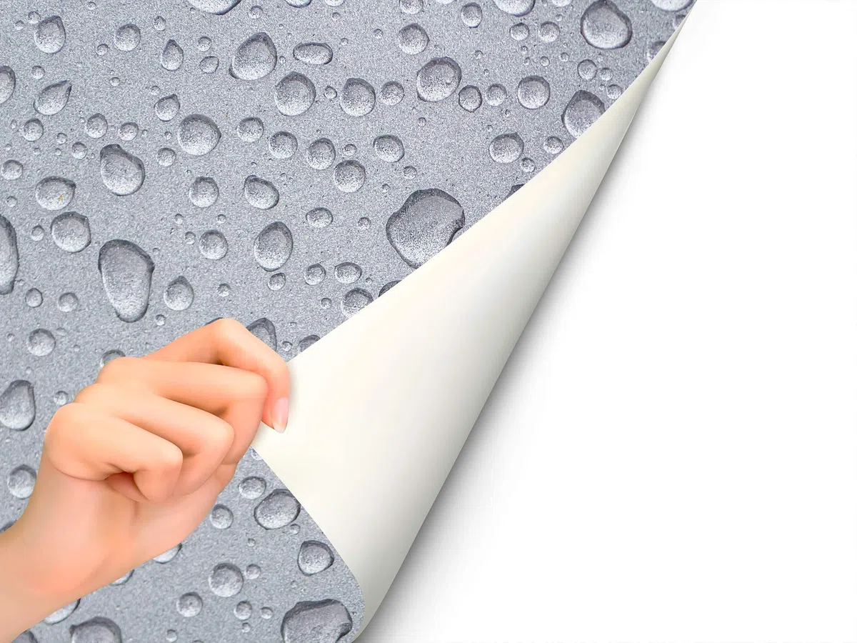 Vinilo para Lavadoras Textura Gris Refrescante | Varias Medidas 70x70cm | Adhesivo Resistente y de Fácil Aplicación | Pegatina Adhesiva Decorativa de Diseño Profesional