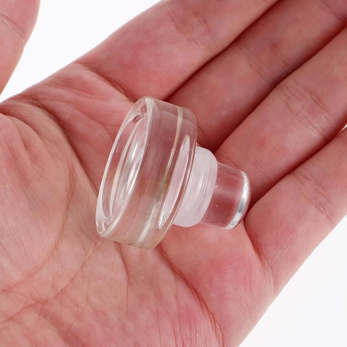 12 Piezas Tapones para Botellas de Vino de Silicona, Tapón de Cristal con Sello de Silicona Hermético, Protector de Vino Hermético para Cumpleaños, Bodas, Fiestas, Regalos, Transparente