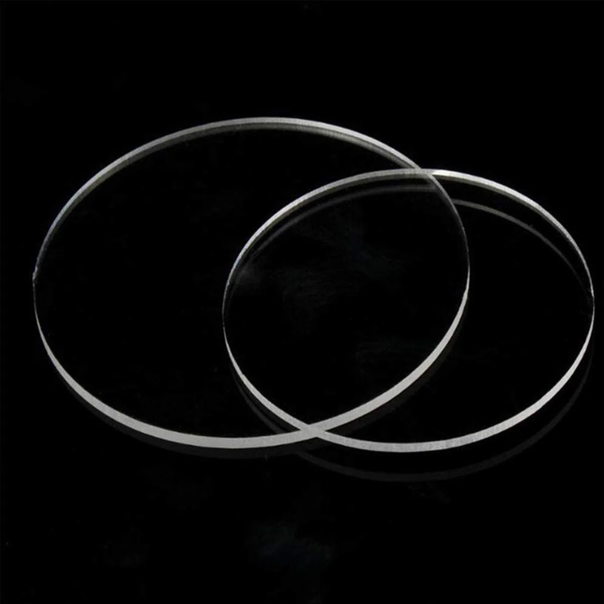 IBOWZ Hojas de acrílico Transparente 10 Piezas de Disco acrílico Redondo, Espesor 4 mm, Panel acrílico Redondo, diámetro 30-60 mm, Hojas de acrílico Circulares, Letrero, diámetro 60 mm