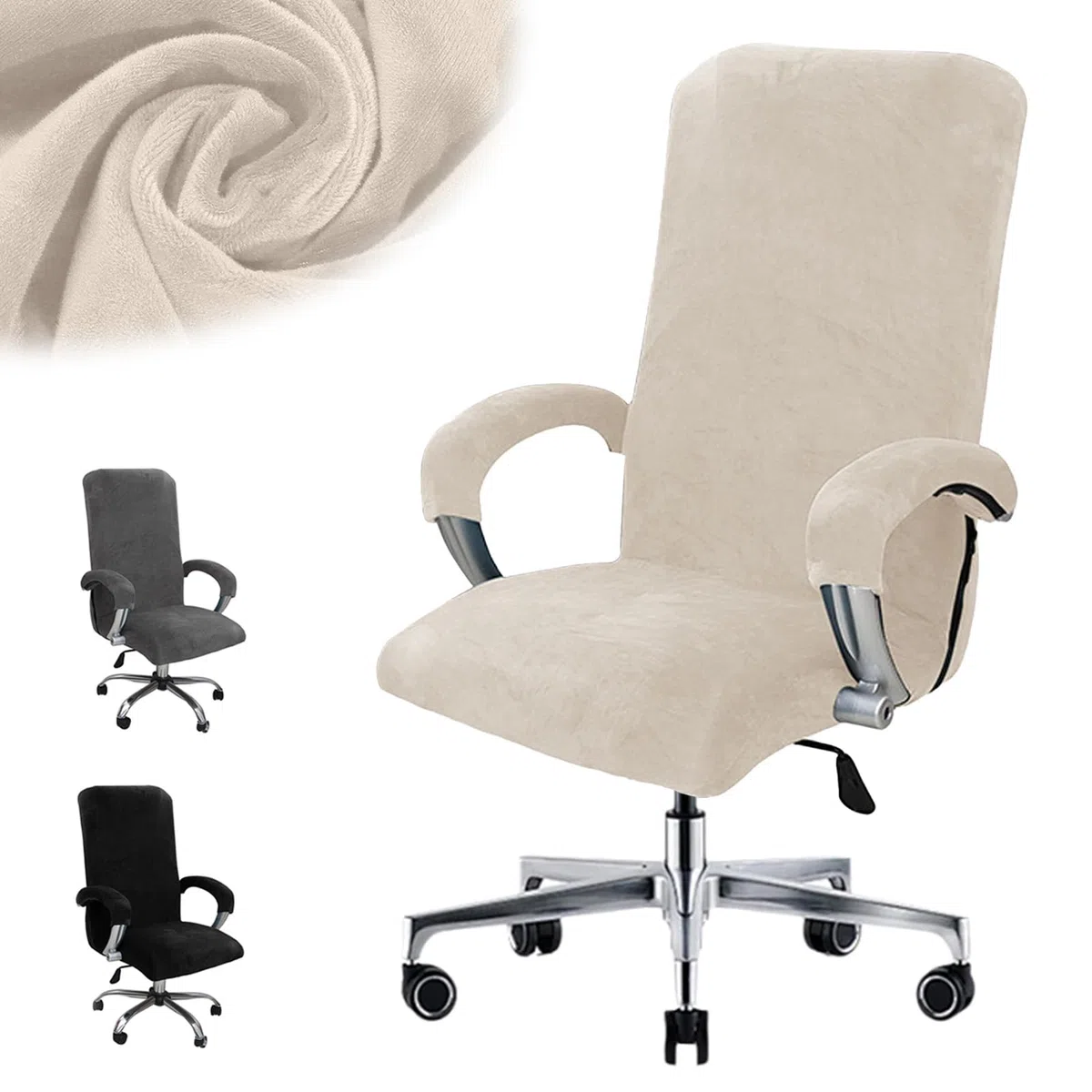 Funda para silla de oficina, funda para silla de oficina con reposabrazos, funda de asiento extraíble para silla de oficina, funda para silla de oficina, silla de ordenador, silla