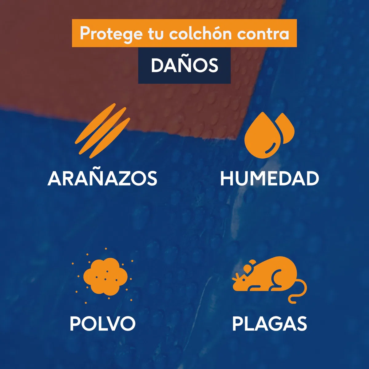 Funda Protectora de Plástico para Colchón 90x200 cm - con Cremallera - Bolsa resistante para Mudanza, Almacenamiento y Transporte - Impermeable, Antichinches, Grosor 30 cm