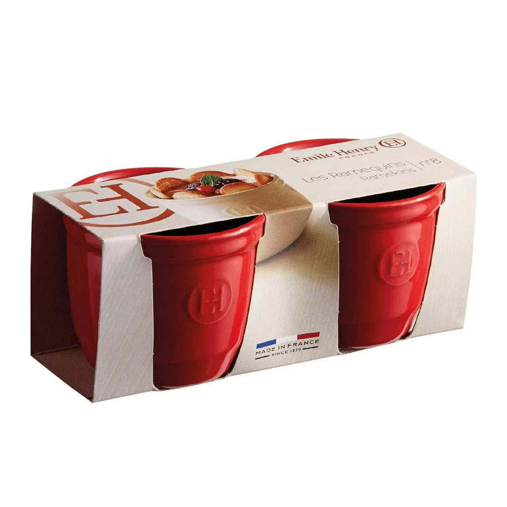 Emile Henry EH344008 - Moldes, Rojo (Burgundy), conjunto de 2