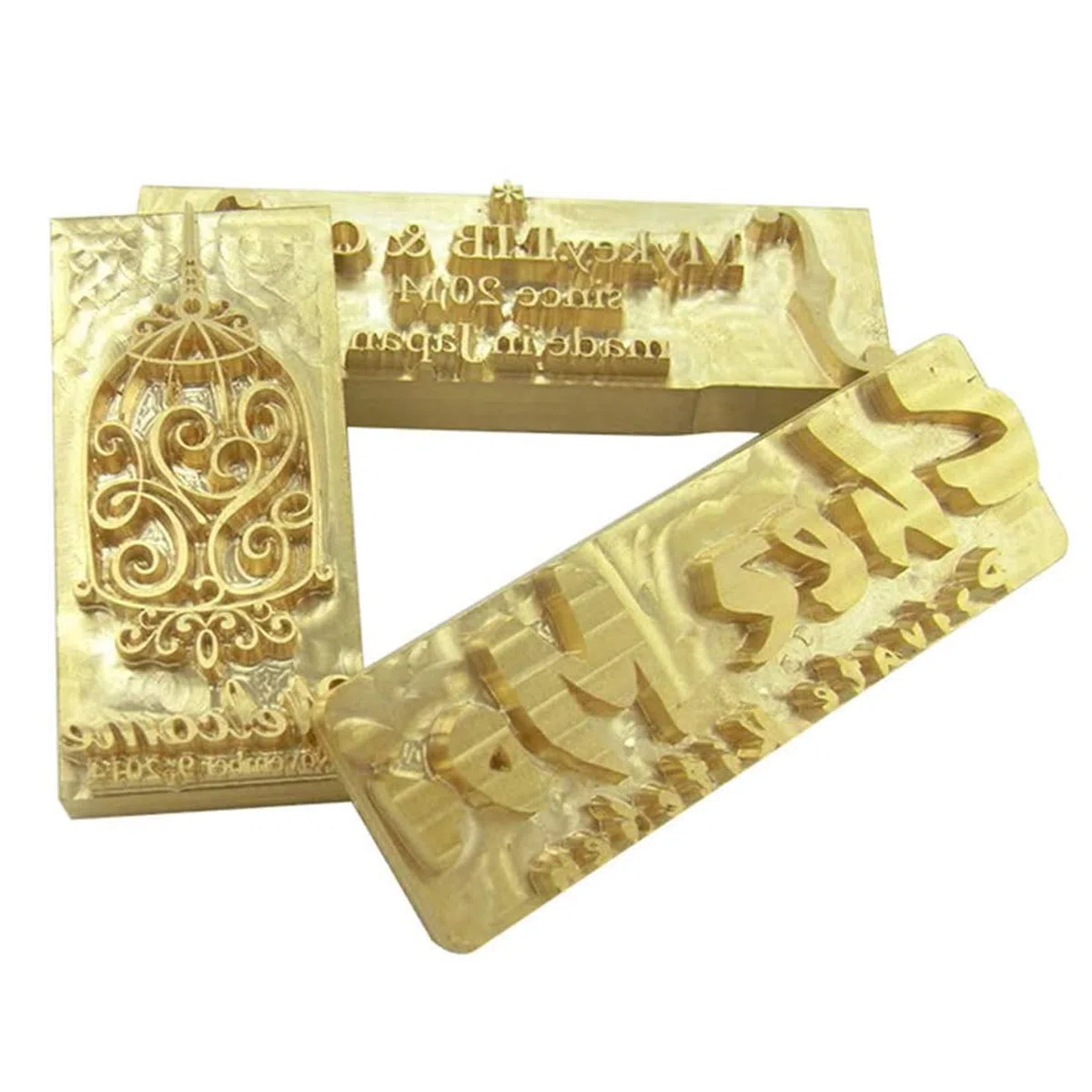 HXSD Logotipo Personalizado Estampado en Caliente Molde de latón Marca de Hierro Sello de Quema de Madera Calefacción para Pastel de Papel de Madera de Cuero, Dentro de 3x5cm
