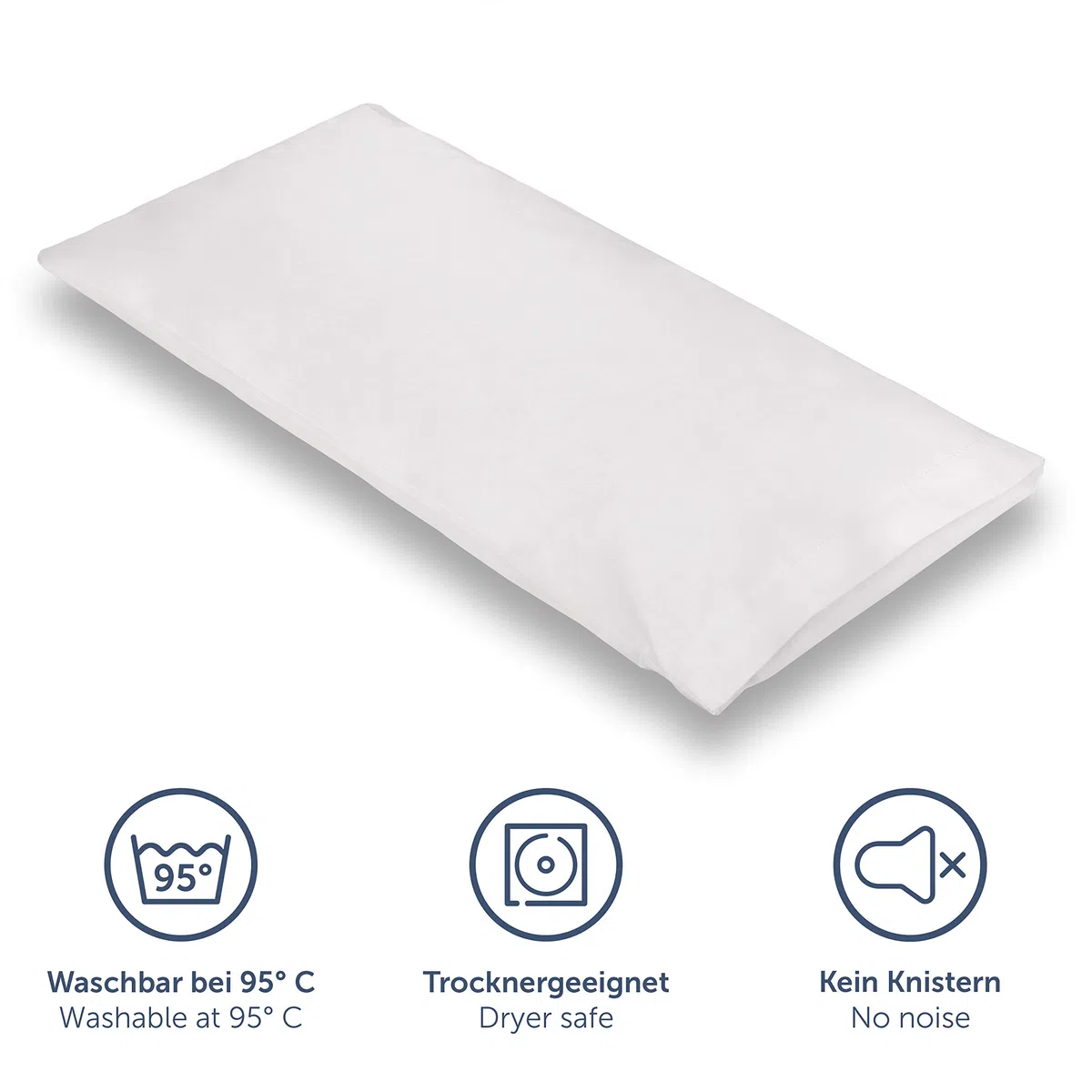 Blumtal Set de 2 Fundas de Almohada Antiácaros para Alérgicos - Funda de Almohada 40x80 cm - Funda Protectora Antiácaros Lavable