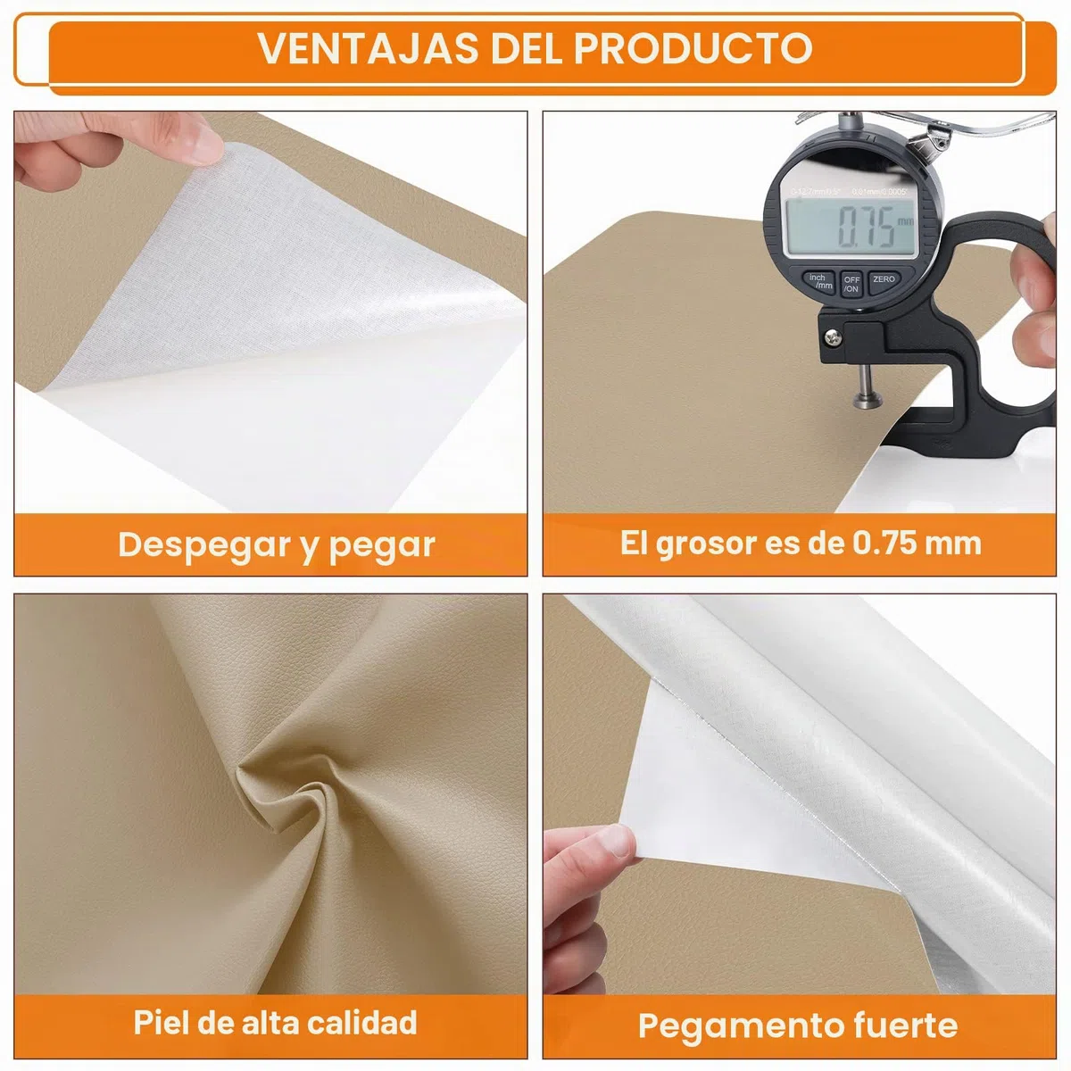 Cuero Adhesivo para Tapizar Negro, 43x200cm Parche Cuero Adhesivo, Polipiel Adhesiva para Tapizar, Parches de Reparacion Autoadhesivo para Asiento de Coche, Silla, Sofá, Barco
