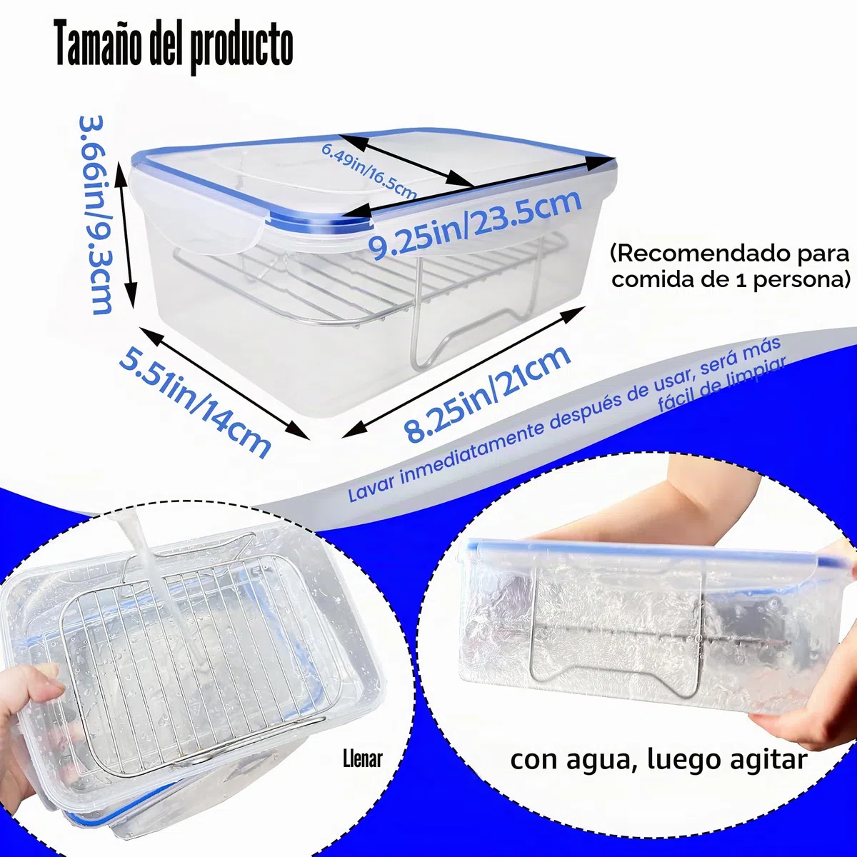 Cuenco para rebozar, cuenco para empanar con tapa, coctelera de harina para condimentar pollo frito, pescado, camarones, simplemente gira | Cuenco para empanar con tapa, coctelera de harina, pollo frito, pescado, camarones, condimento, fácil de limpiar (a