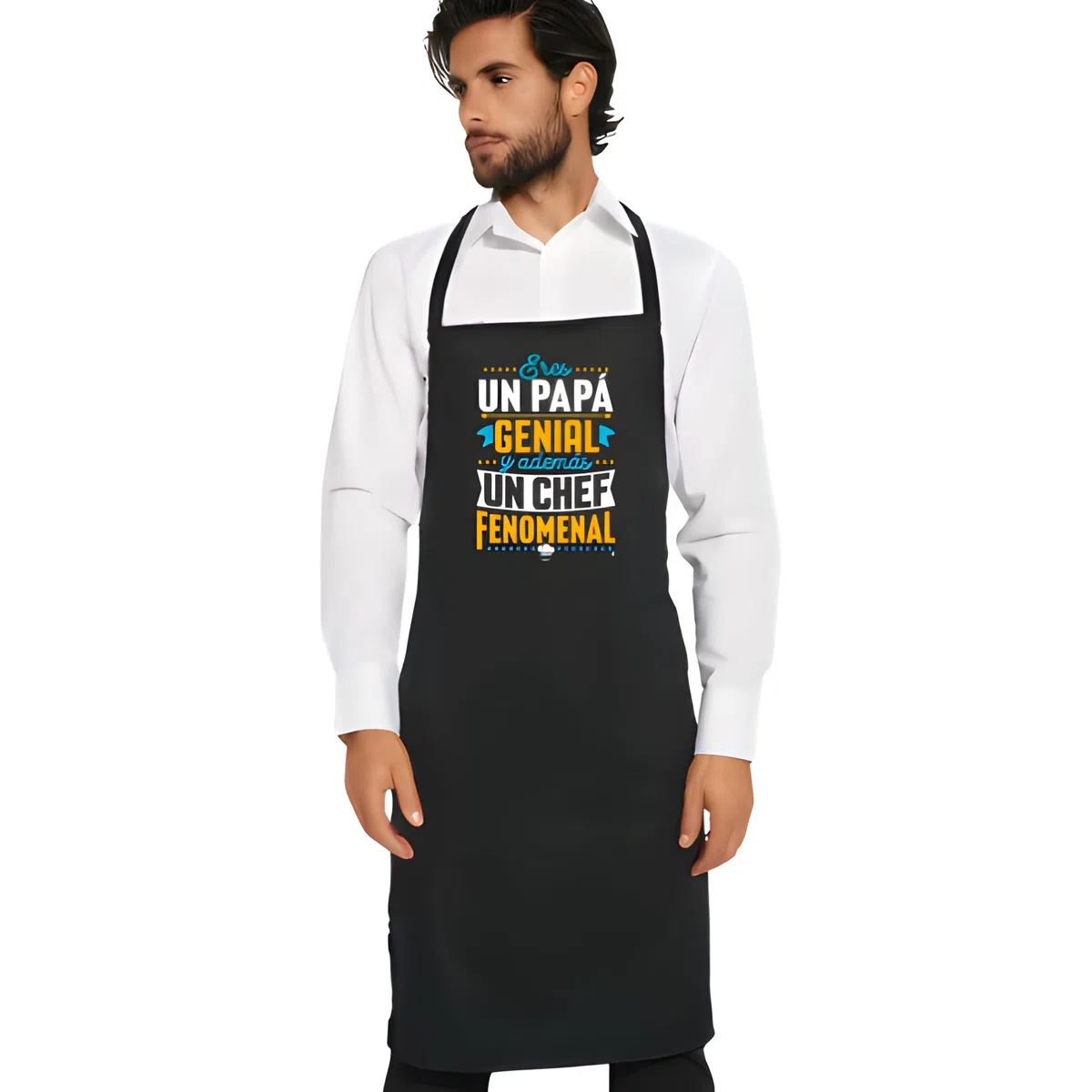 latostadora Delantal Personalizado Dia Padre Regalo - Delantales Cumpleaños - Ideas Regalo Navidad Cocinero Chef - Regalo Padre Primerizo Original Super Papa Abuelo