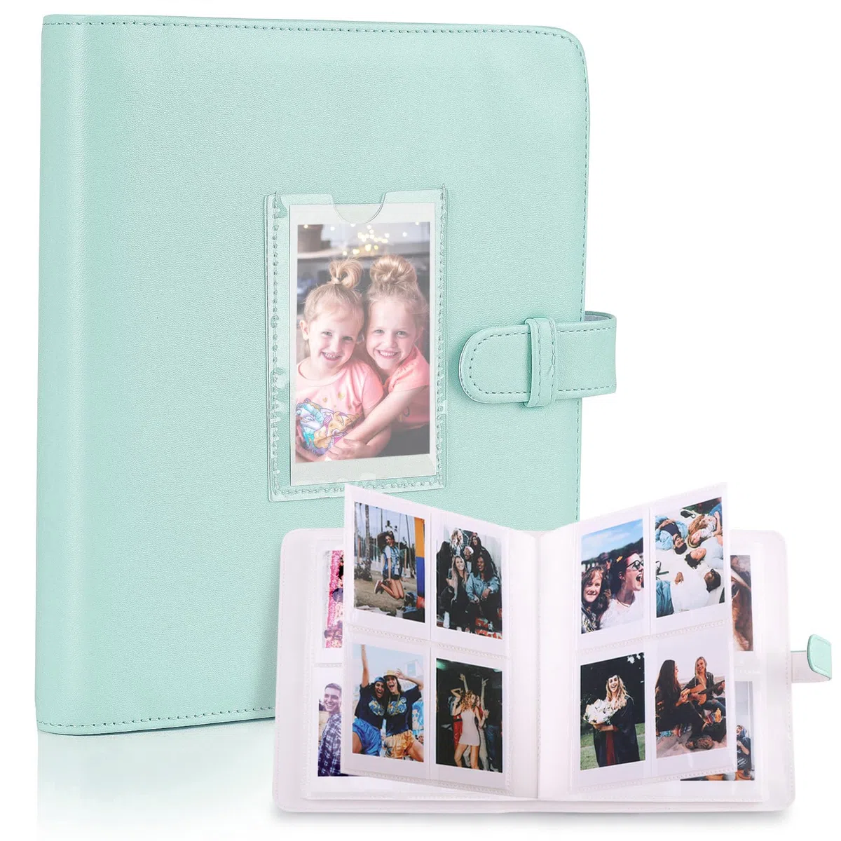 Álbum de fotos con 256 bolsillos para películas de 3 pulgadas, compatible con Fujifilm Instax Mini 12 11 9 8 25 50s 70 90, portafotos Polaroid - Compatible con Polaroid Snap PIC-300/ Kodak Instant