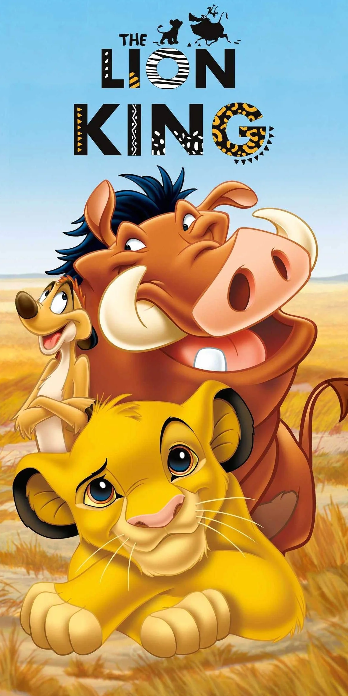 Jerry Fabrics Disney - Toalla de playa (70 x 140 cm), diseño del Rey León