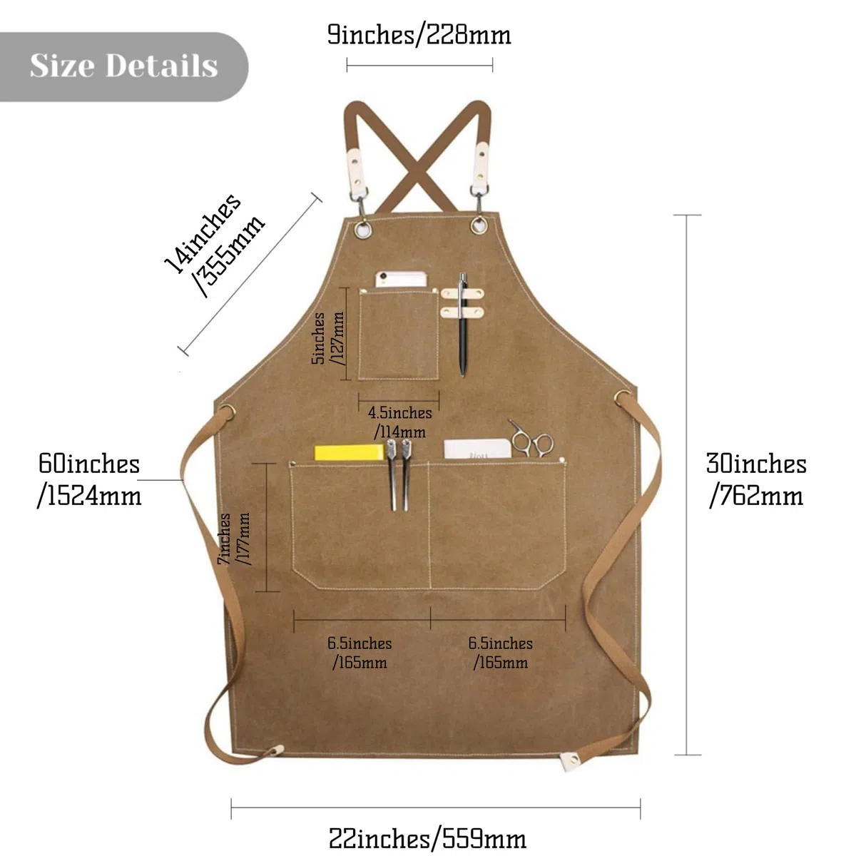 Delantal de lona para hombre y mujer, delantal de cocina vaquero con bolsillos, delantal para barbacoa para hombres y mujeres, delantales largos para cocinar, hornear, regalo para chefs, abuela
