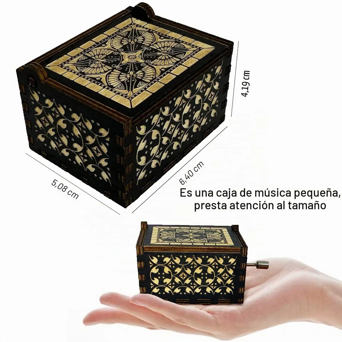 Youtang CorpseBride - Caja de música de madera, estuche grabado antiguo, regalo de cumpleaños, regalo del día de San Valentín, día de la madre, día del padre, regalos infantiles, decoración del hogar
