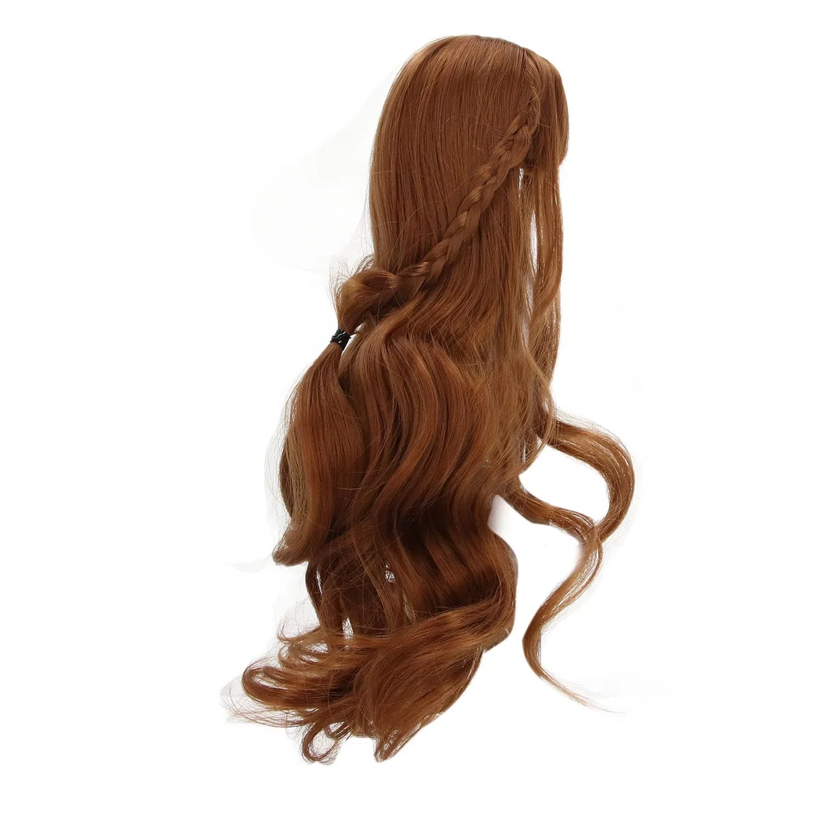 CHICIRIS Muñeca Morena Peluca de Cabello Muñeca Dulce Fring Bricolaje Suave por 1/3 Bjd, Peluca de Cabello de Filamento de Alta Temperatura para el Estilo de (marrón claro)