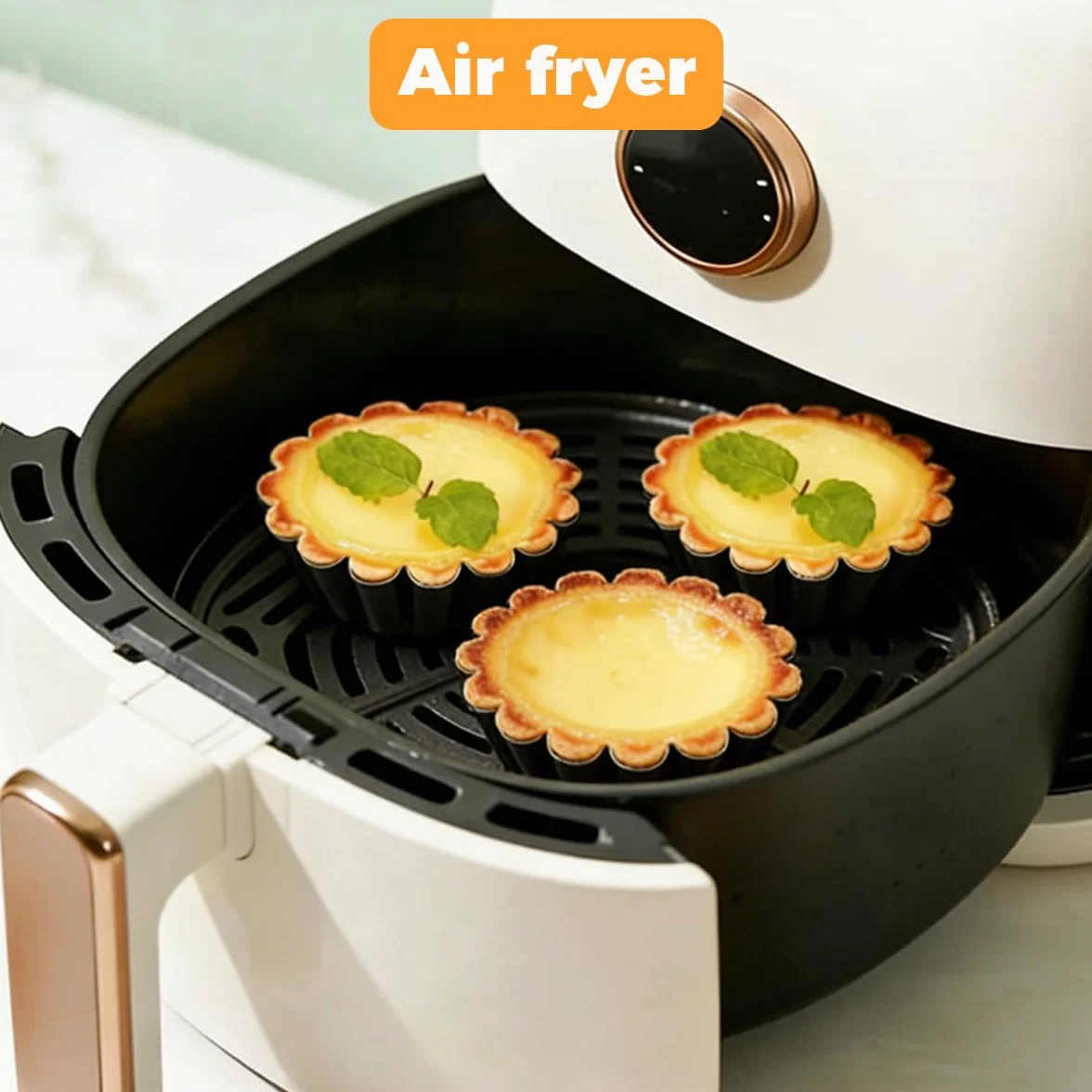 20 Piezas 6 x 2,5cm Moldes para Tartaletas Individuales, Moldes Mini Tartaletas de Acero Carbono, Acero Inoxidable Molde de Tartaleta de Huevo, Moldes para Tartaletas de Huevo, para Pasteles, Tartas
