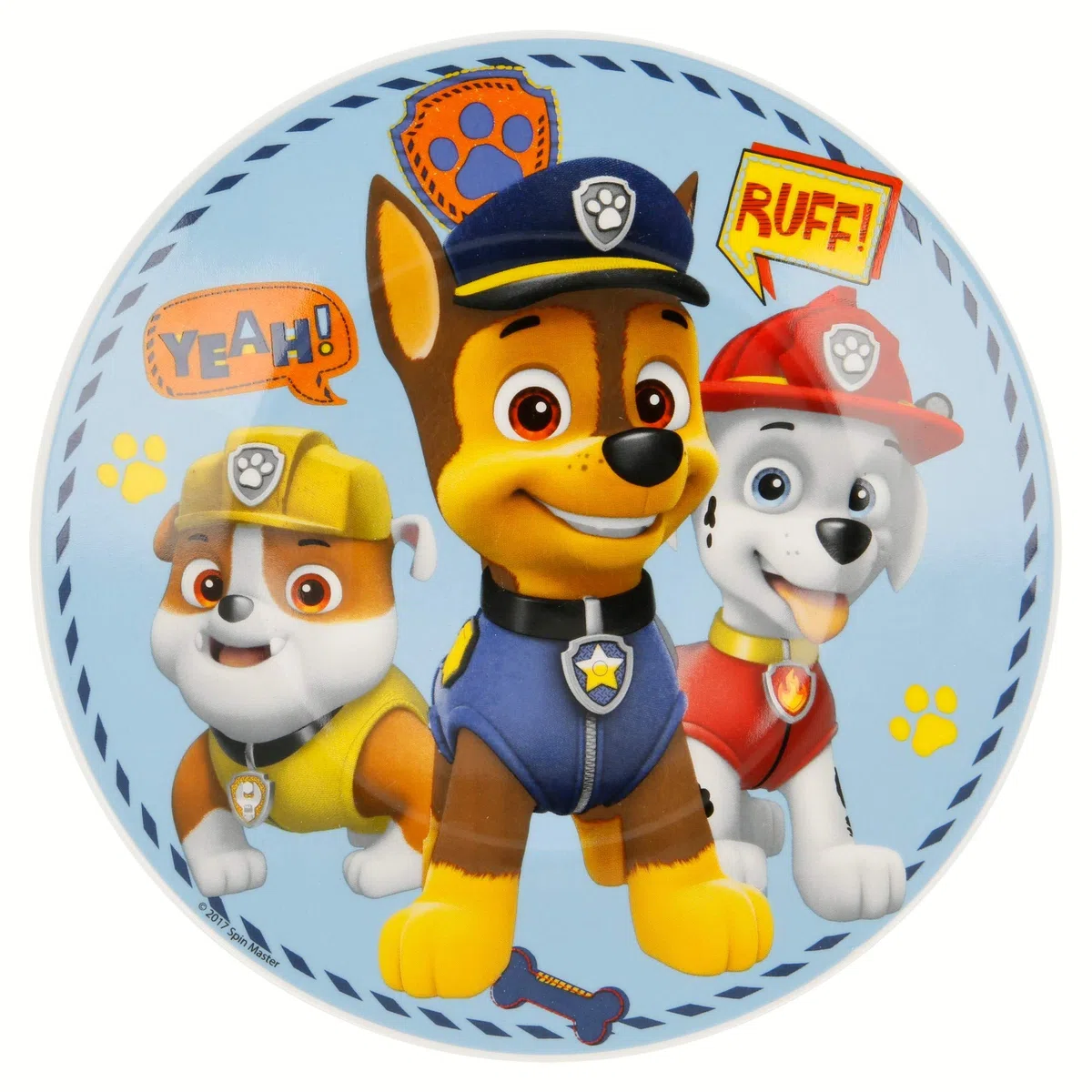 SET MERIENDA CERAMICA (PLATO, CUENCO, TAZA) EN CAJA DE REGALO 3 PCS PAW PATROL