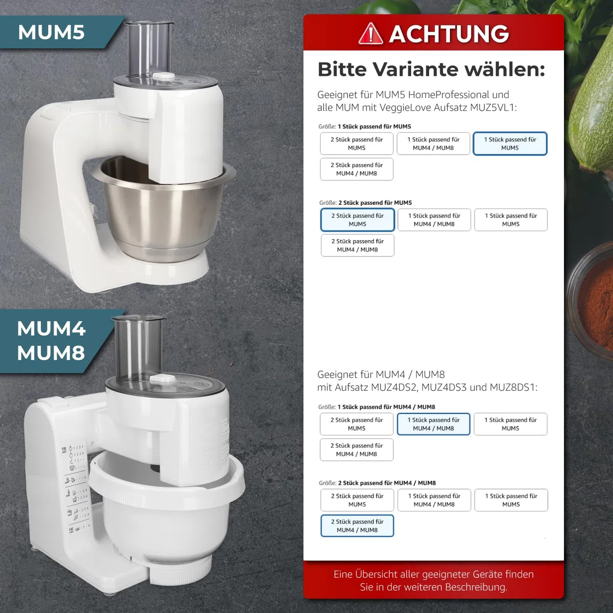 Kenekos - 2x driver compatible con Bosch MUM4/MUM8 recambio para robot de cocina, ProfiMaxx 44, 45, 46, 47, MUZ8DS1, MUZ4DS2, MUZ4DS3, 00091027/091027, Quelle TurMix, cuchillas para cortadora continua