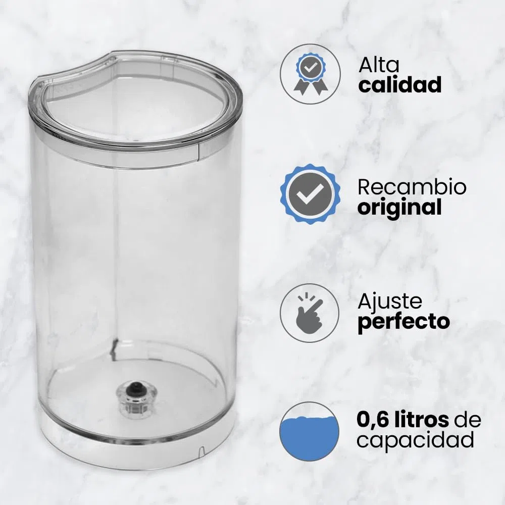 Anakel Home Repuesto Depósito de Agua Completo MS-208975 compatible con Cafetera Vertuo POP XN920110, XN920510, XN920410 | Incluye Tapadera