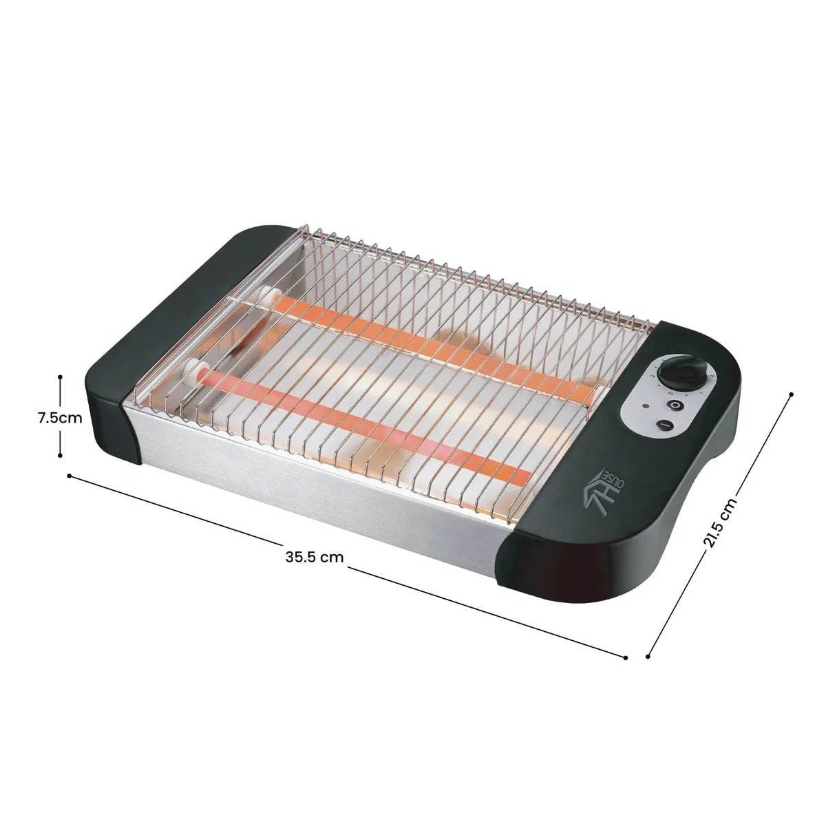 Tostadora Horizontal 600W 6 Niveles de Temperatura FlatToast 7house