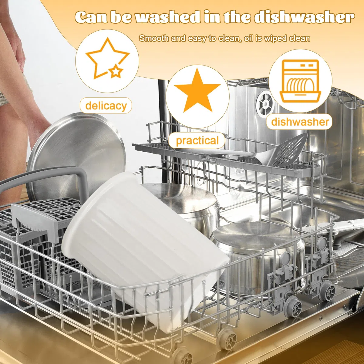 Bote Utensilios Cocina Bote para Utensilios Soporte para Utensilios de Cocina Kitchen Utensilhalter Porta Utensilios de Cerámica Porta Cucharas de Cocina para Encimera Cocina, Blanco
