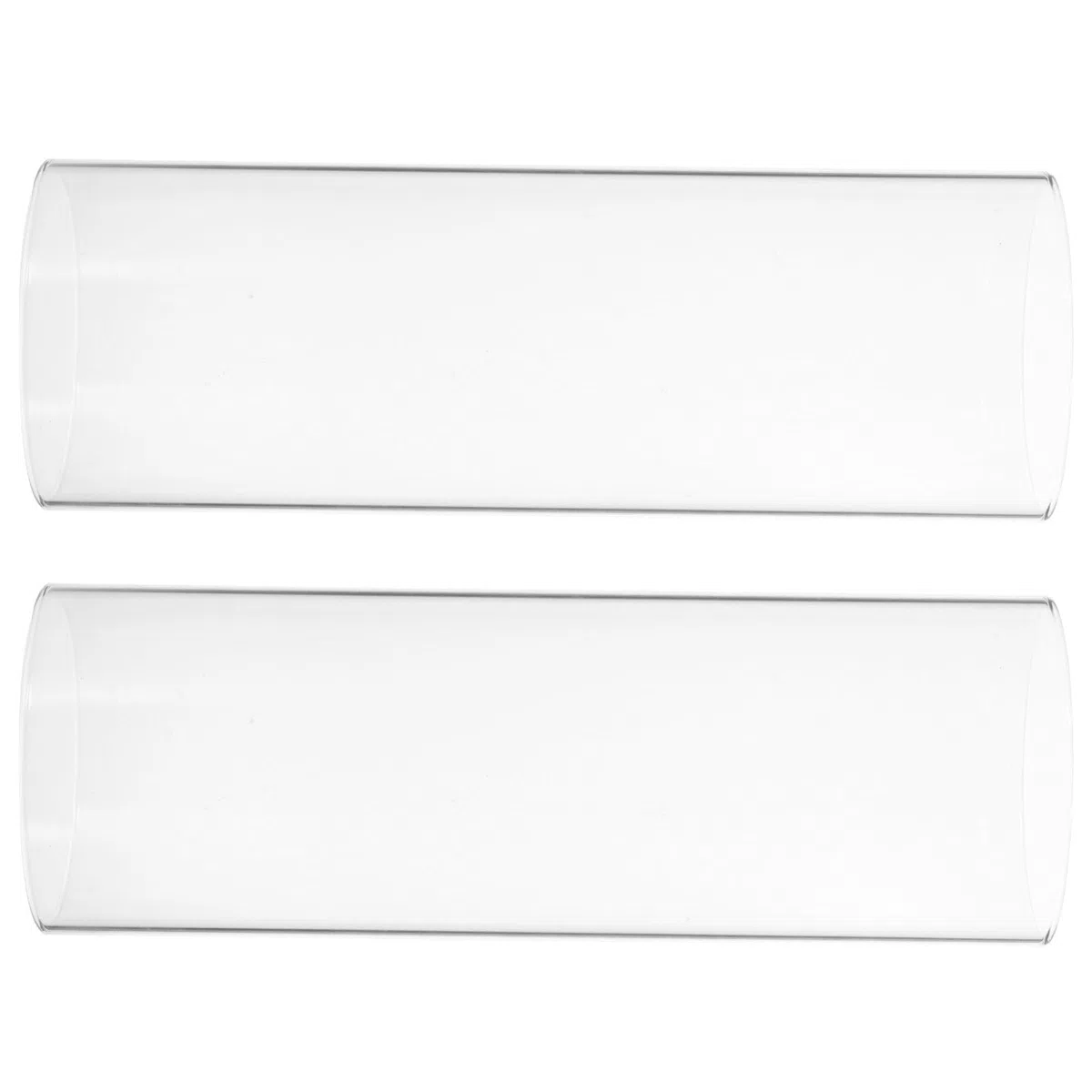 ABOOFAN Cúpulas de Cristal de Borosilicato de 2 Piezas para Velas, Portavelas Decorativos Hogar y Bodas, Diseño Elegante y Protección Viento
