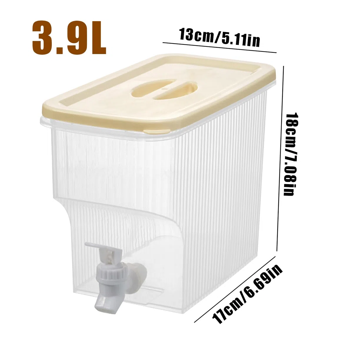 Dispensador De Bebidas - Robusto Contenedor De Vidrio, Transparente Portátil | Fiestas Picnic Un Gran Dispensador De Bebidas Con Tapa Para Limonada, Té Lacado, Cócteles Al Aire Libre O