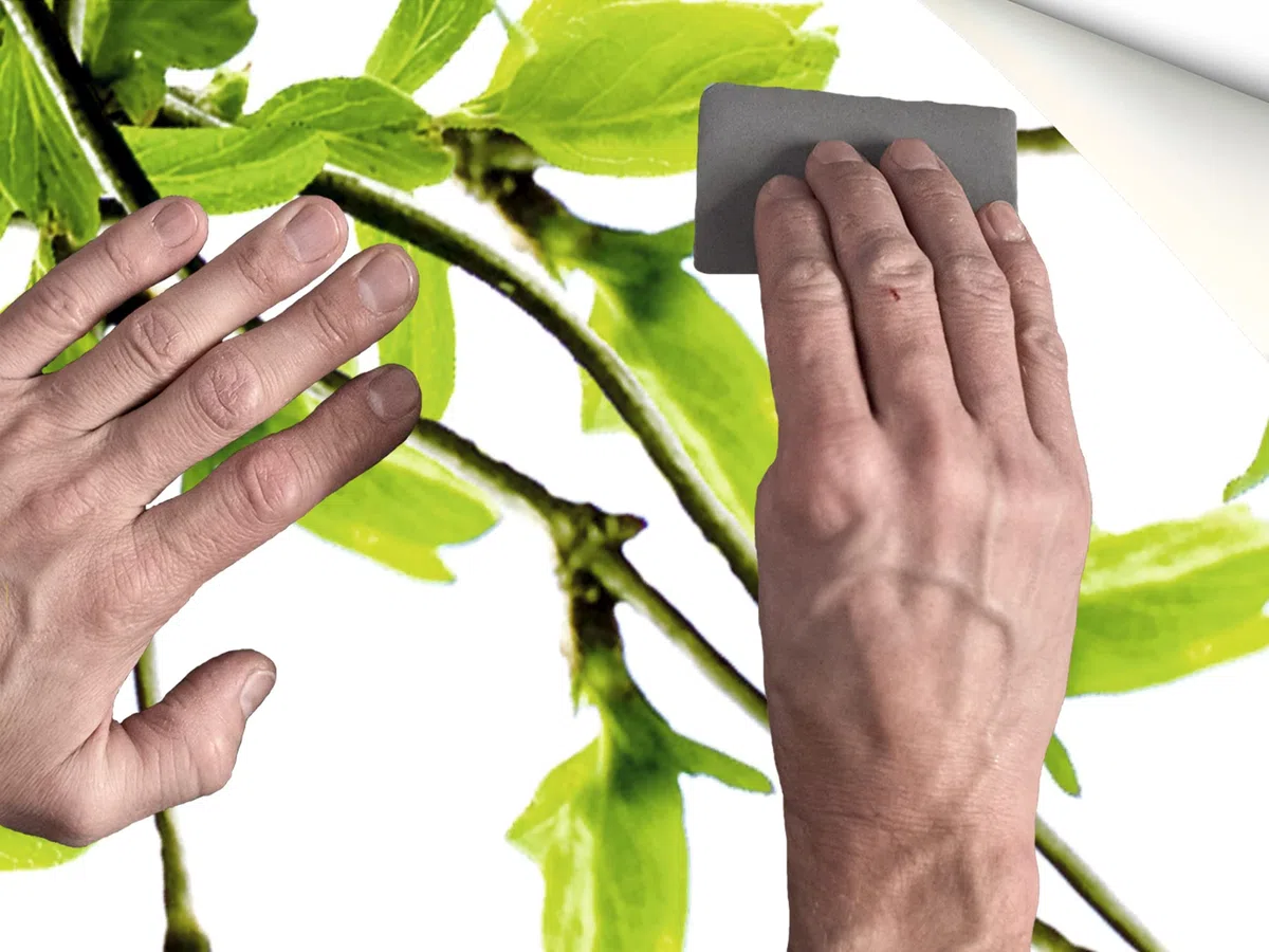 Pegatinas Vinilo para Frigorífico Ramas almendros | 185x60cm | Adhesivo Resistente | Pegatina Adhesiva Decorativa de Diseño Elegante