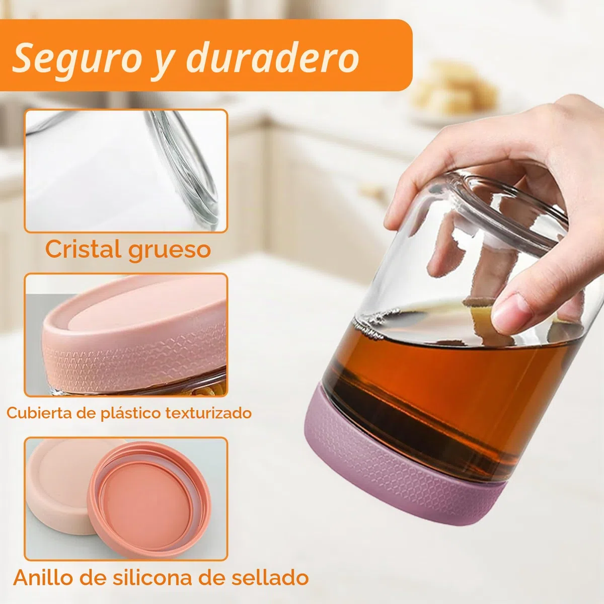 6 Pack Tarros de Avena Nocturna, Tarros de Cristal con Tapa Hermética (300ml+500ml), Mason Jars para Frigorífico, Despensa, para Overnight Oats, Yogur, Mermeladas, Ensaladas, Encurtidos