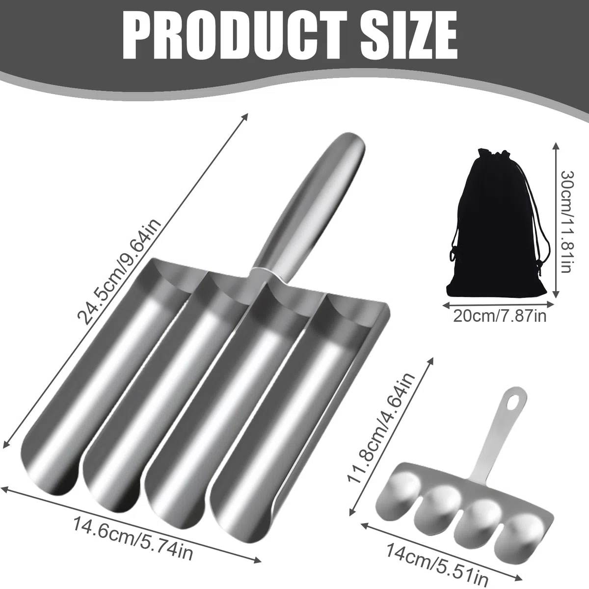 Fabricante de albóndigas con pala de corte, cocina 4 tubos Meatball Maker Acero inoxidable Manual albóndigas Manuales Herramientas de cocina para Cooping Rápido Albóndigas Bolas de pescado (4 tubos)