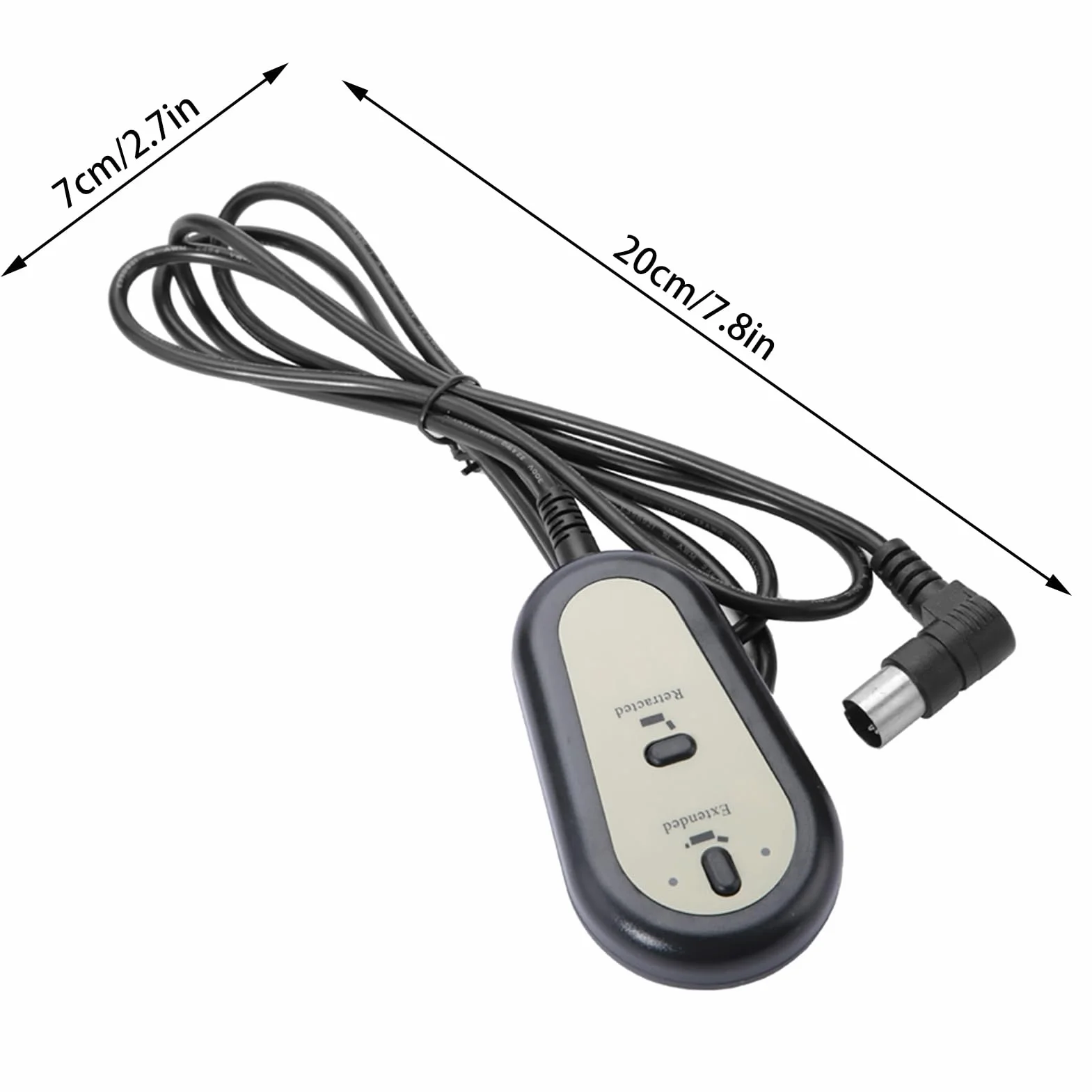 Marhynchus Controlador de Silla Reclinable Eléctrica, 2 Botones, 5 Pines, Interruptor Manual de Control Remoto con Cable para sofá