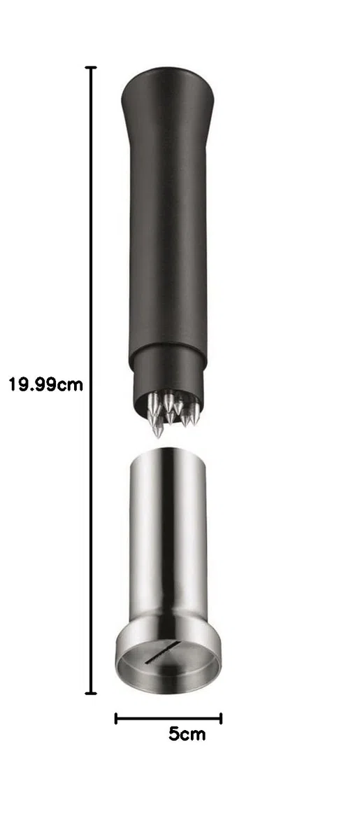 WMF Top Tools - Molinillo de Nuez Moscada 16,5 cm, Molinillo con Compartimento de Almacenamiento, Acero Inoxidable Cromargan