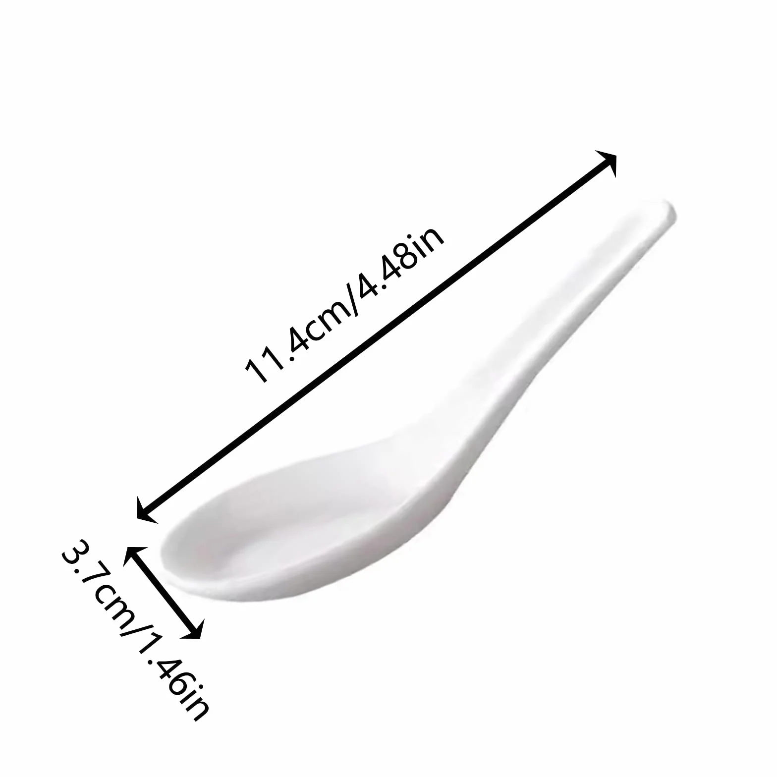 Vastsea 20 Piezas Cucharas de sopa, Cucharas de Mesa, Cucharas redondas, Adecuada para Cocina, Hogar, Lavavajillas y Microondas (Blanco)