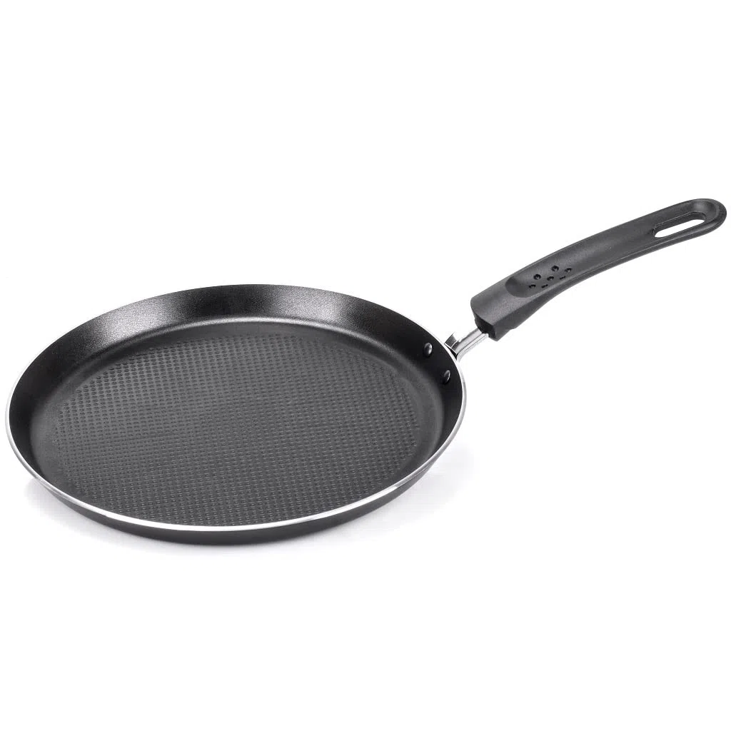 Moneta Gea - Sartén para crepes, 25 cm, aluminio 100% reciclado, para cada placa de cocción incluida la inducción. Fabricado en Italia