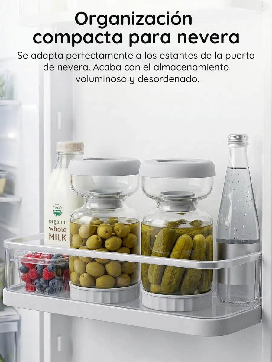 Homnoble Bote para Aceitunas con Escurridor, Tarro Aceitunas Separador Liquido, Tarro para Encurtidos para Separar el Zumo de Húmedos y Secos Tapa ABS de Grado Alimentario y Sin BPA