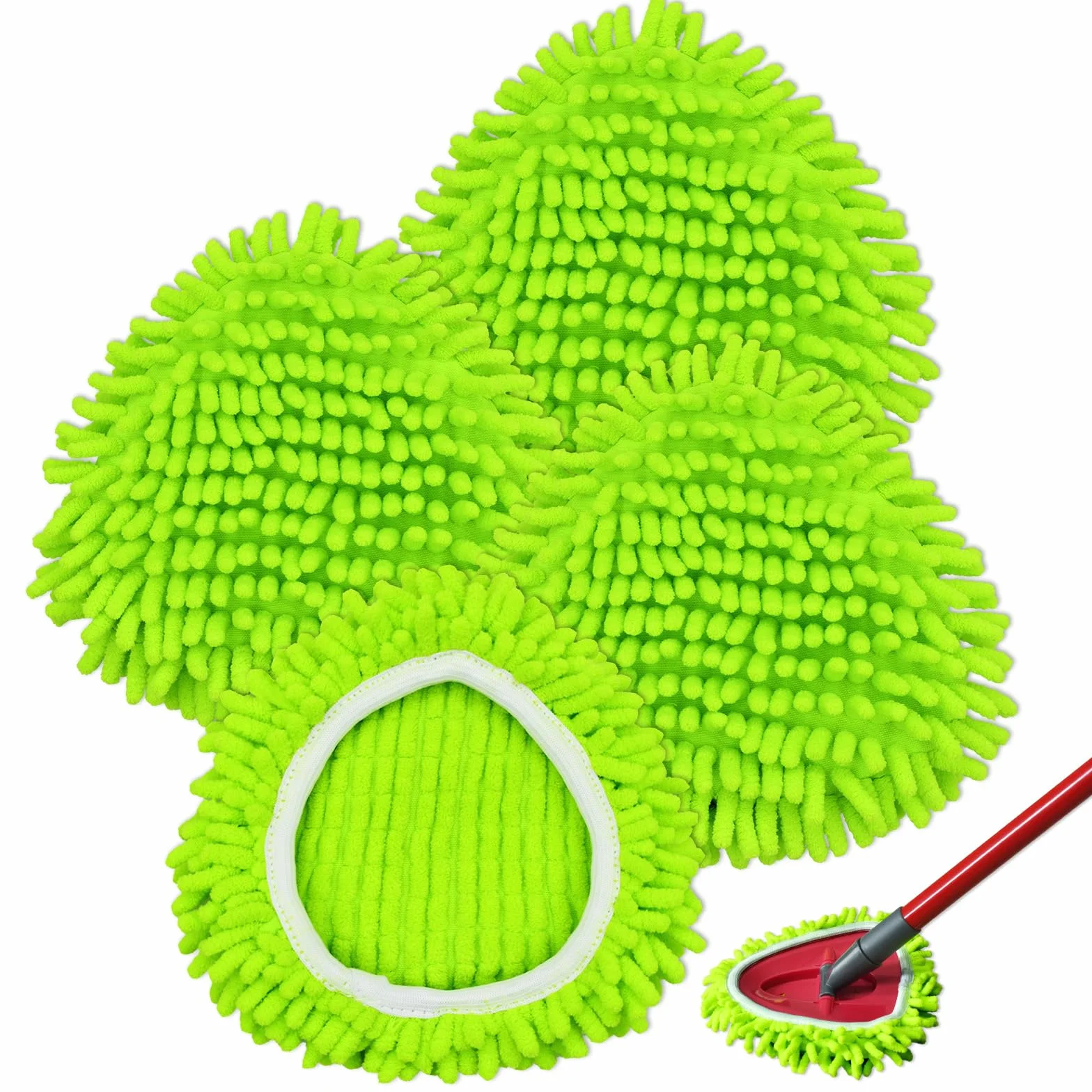 Vileda Turbo 2 in 1 EasyWring Clean Spin Mop Cabezas de Fregona de Repuesto Microfibra