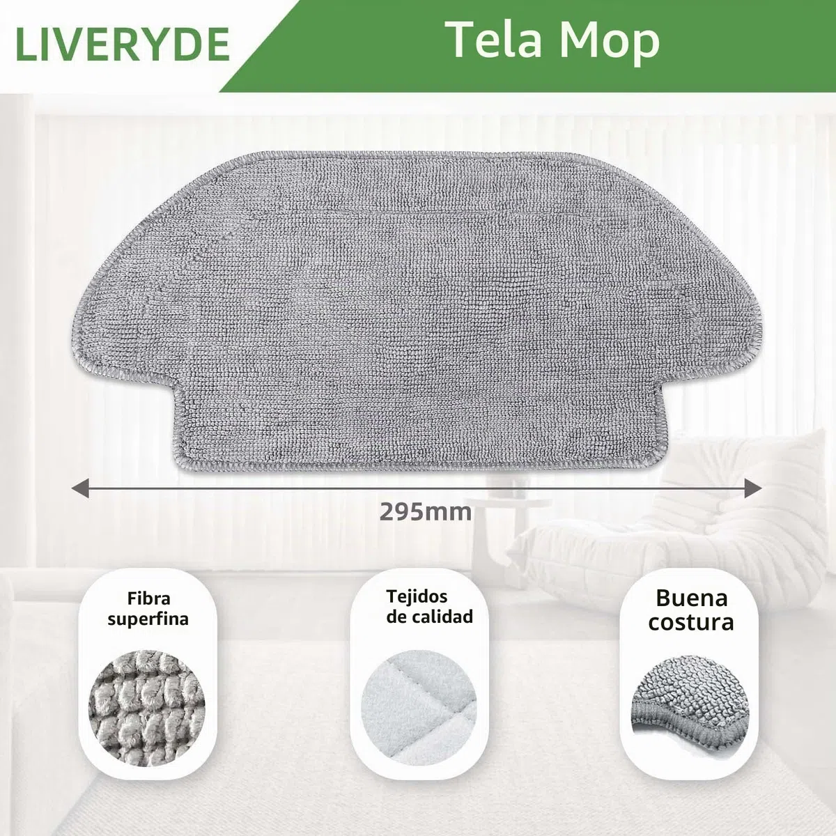 Accesorios Repuestos compatibles para Xiaomi Robot Vacuum Mop 2S / Mop P/Mop Pro / S12 / T12 B106GL, 1 Cepillo Central, 4 cepillos Giratorio, 2 filtros hepa, 2 paños de fregado