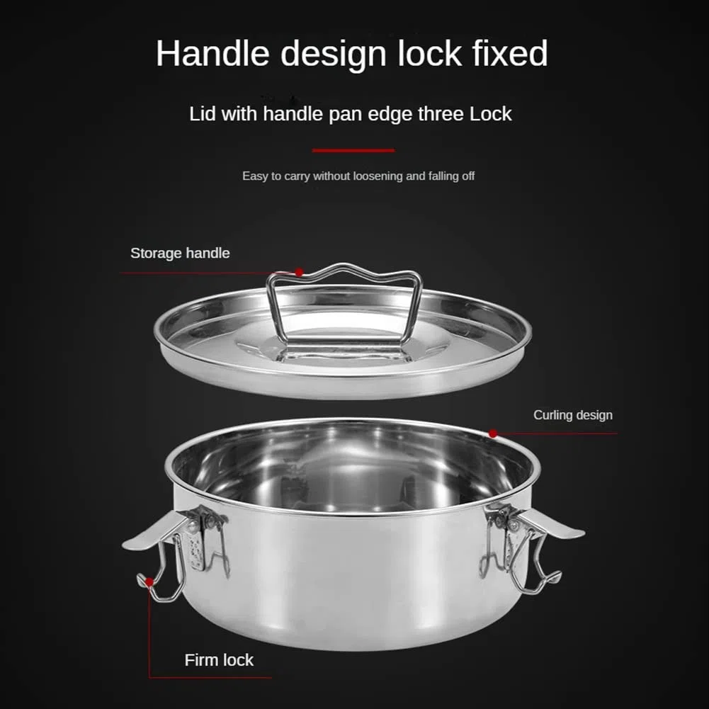 Flan Pan Flanera Mold, Flan Maker de Acero Inoxidable con Tapa - Flan Maker para Olla de 6 Cuartos
