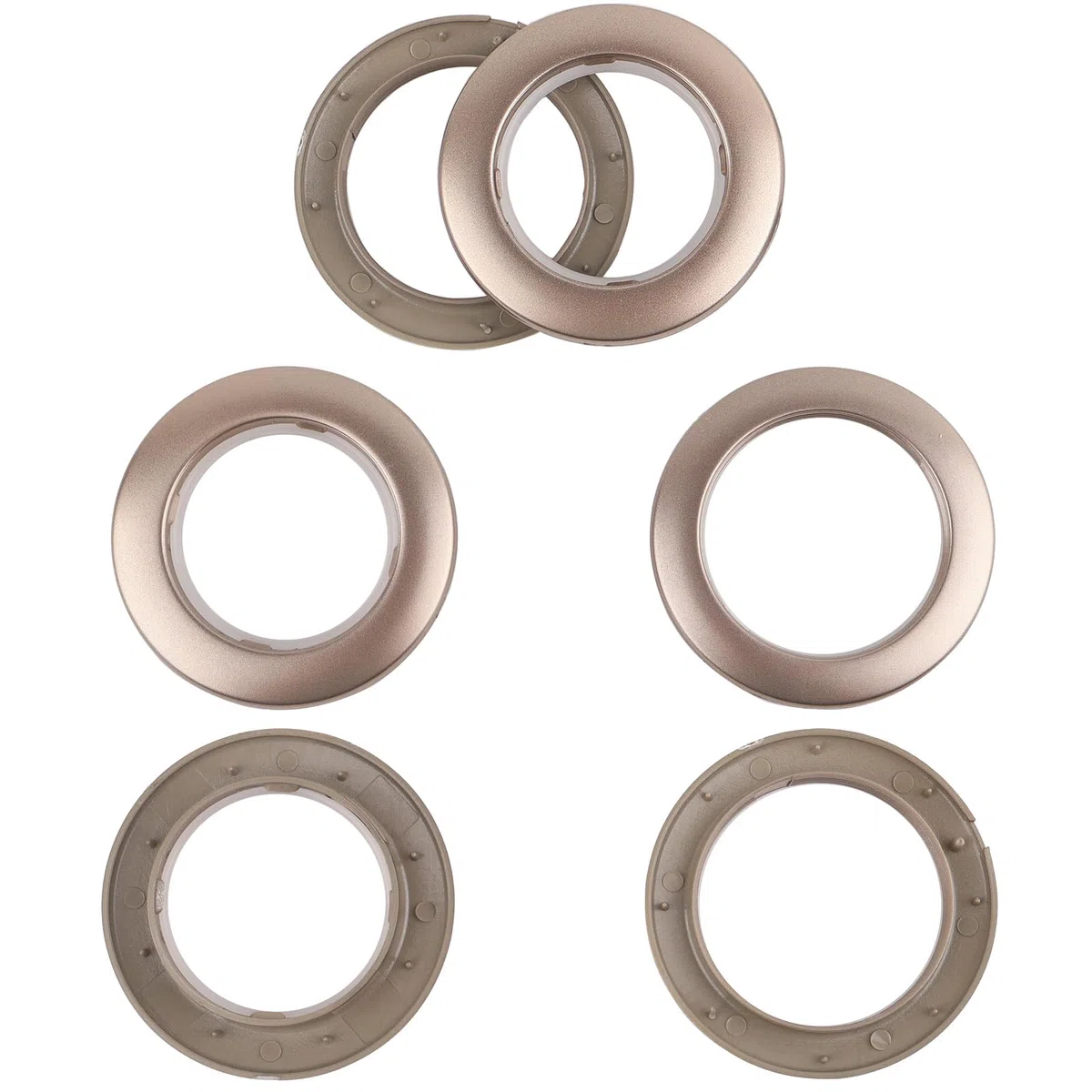 Paquete de 32 Ojales para Cortinas, diámetro Interior 1-9/16" (40 mm) Anillos para Ojales para Cortinas Anillo Romano Ojal para Cortinas Kit para Herramienta de Ojal abatible Accesorio (Café)