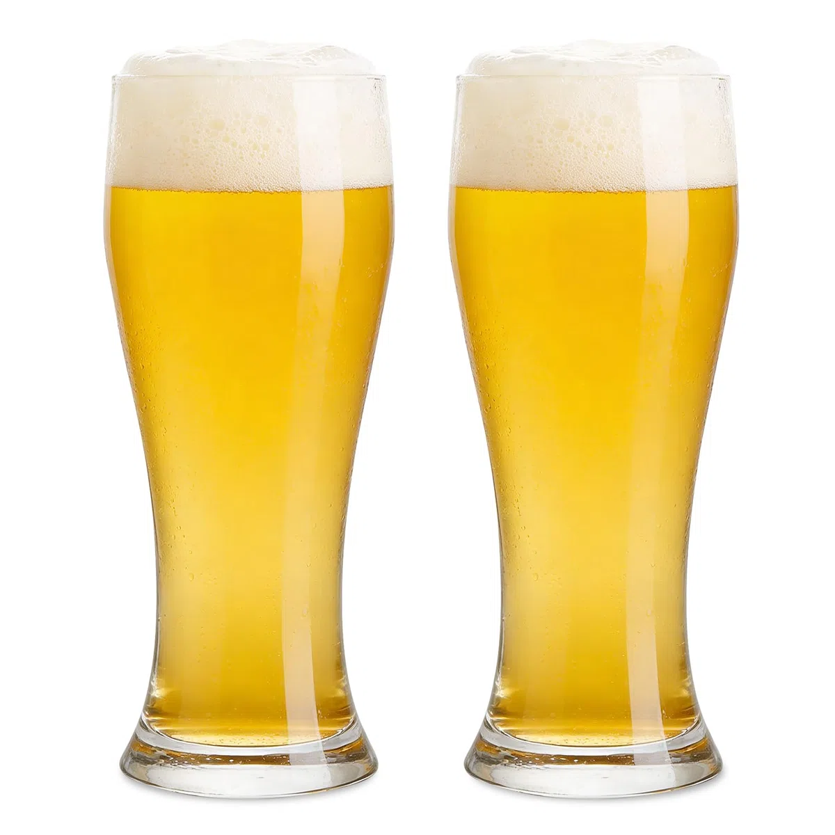 GOMETY Juego de 2 vasos de cerveza de 700 ml, transparentes de 0,7 l, juego de vasos de cerveza, material de cristal, vasos de trigo, sin BPA, para camping, bar, hotel, restaurante, regalo para