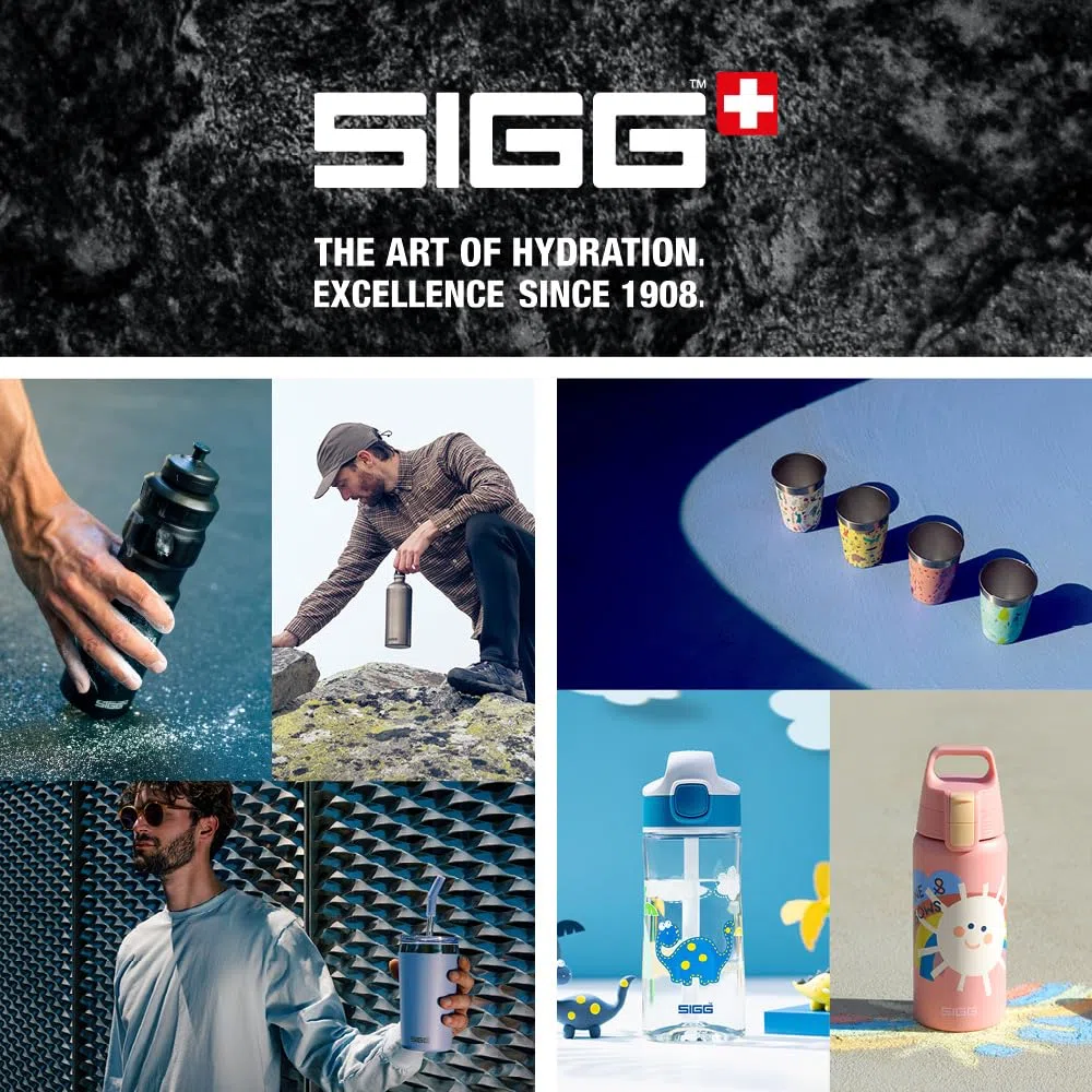 SIGG - Botella Tritan - Total Color ONE Morning Blue - Apto para bebidas carbonatadas - Apto para lavavajillas - A prueba de fugas - Ligero - Sin BPA - Azul - 1L