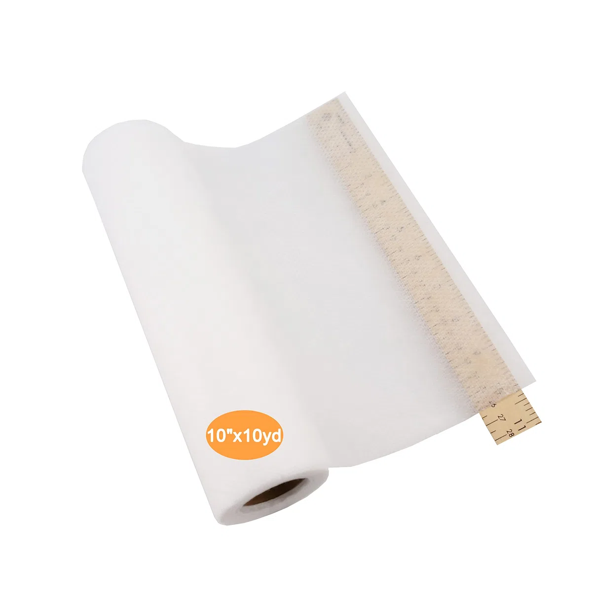 New brothread No Show Mesh (Malla Invisible) Estabilizador de bordado - 10"x10Yd (25cmx9M) Rollo - Peso Ligero 50gm (1.8oz) - Cortar en varios tamaños Para bordado a máquina y costura a mano