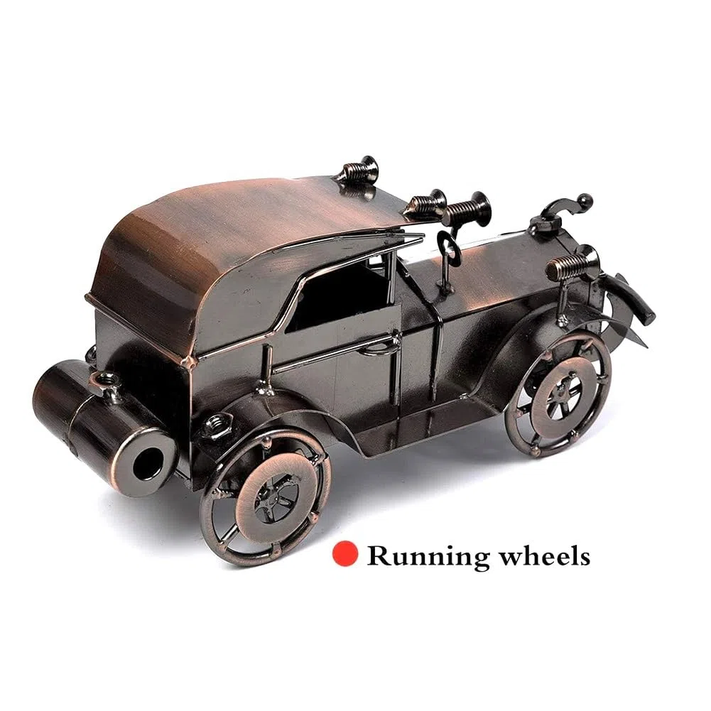 Modelo de Coche Antiguo de Metal, Colecciones Artesanales, VehíCulo Coleccionable para Bar O DecoracióN del Hogar, Gran Regalo