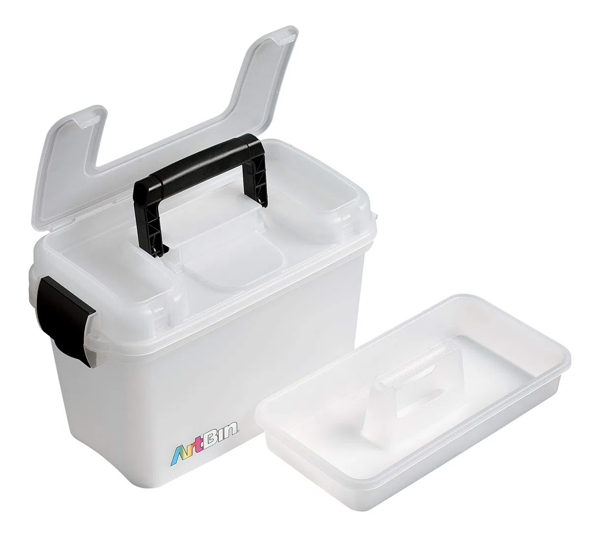 ArtBin 8408AB - Maletín Organizador portátil de Manualidades con asa, plástico translúcido