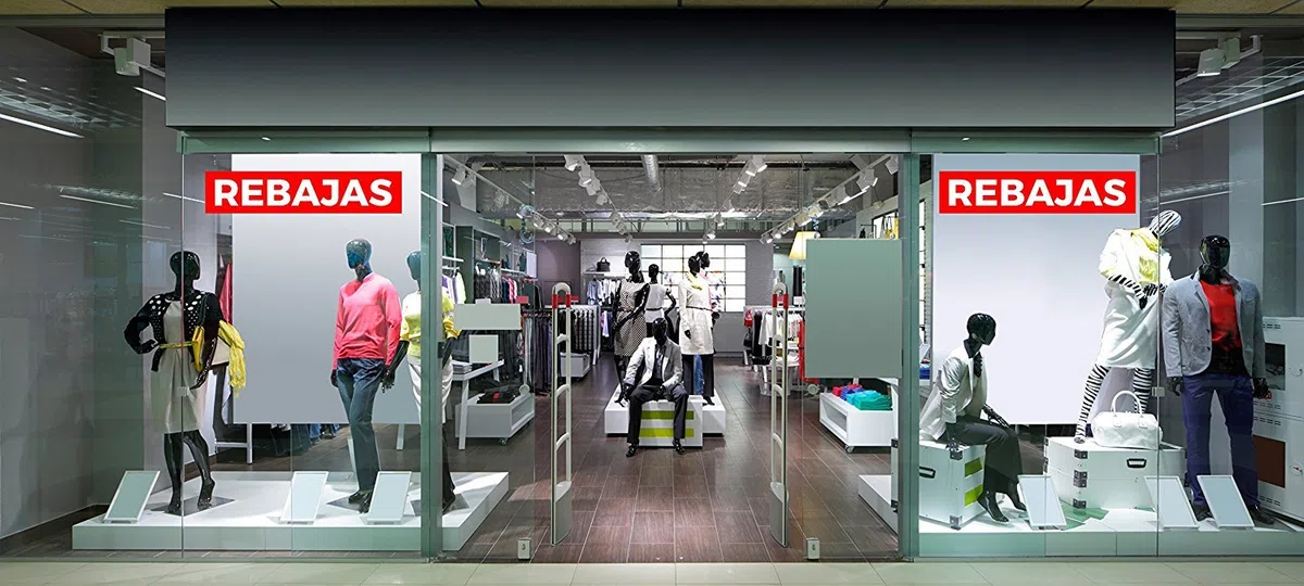 Vinilo de Rebajas | Cartel Rebajas | Rebajas en tu escaparate | Pegatinas adhesivas Rebajas | Ofertas de su establecimiento | Oportunidades en su negocio | Descuentos de su establecimiento Rebajas.