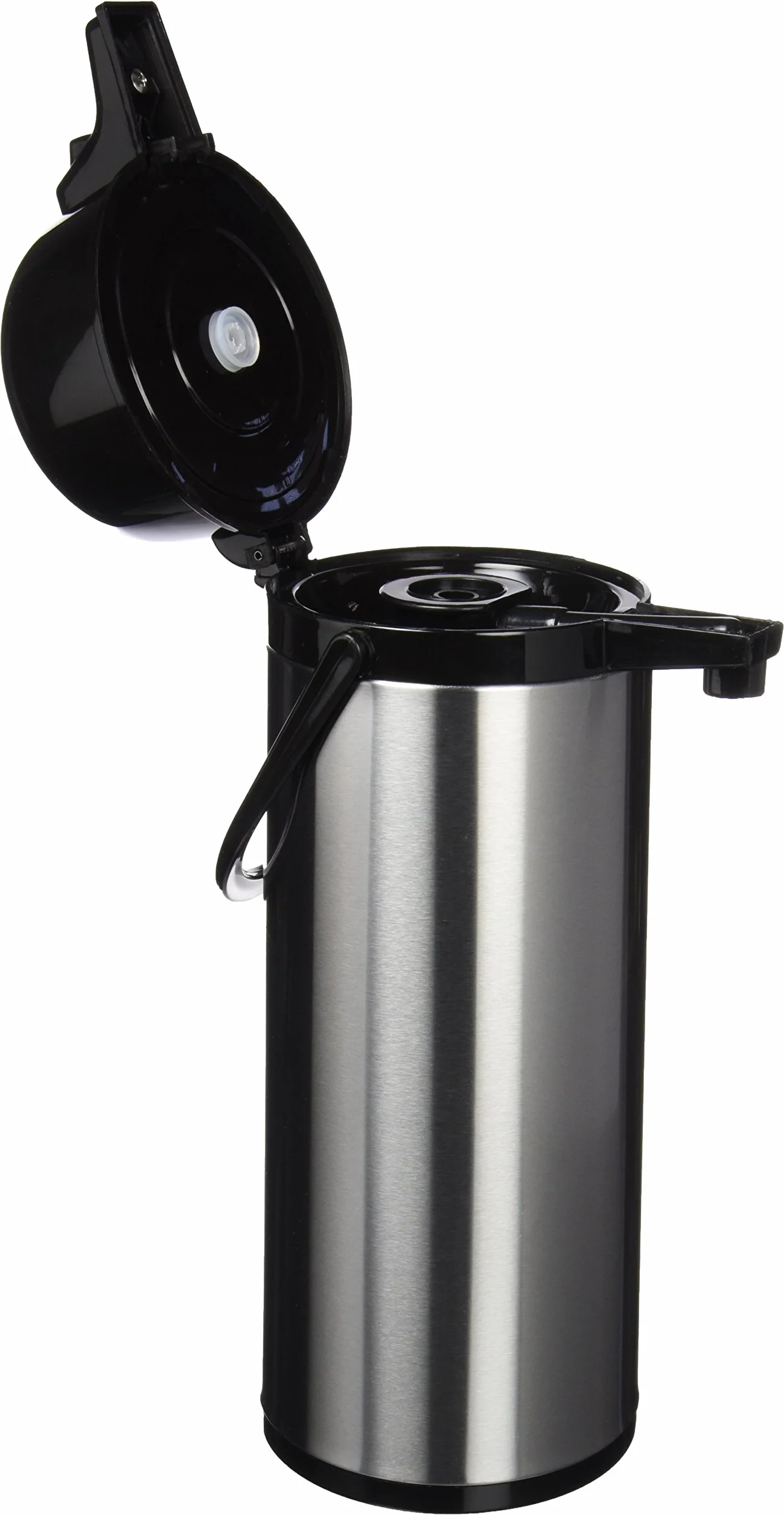 Quid 7520006 Xylon - Isotermo Café con Surtidor Doble Pared Vidrio/ Acero Inoxidable, 1.9 Litros, color Negro